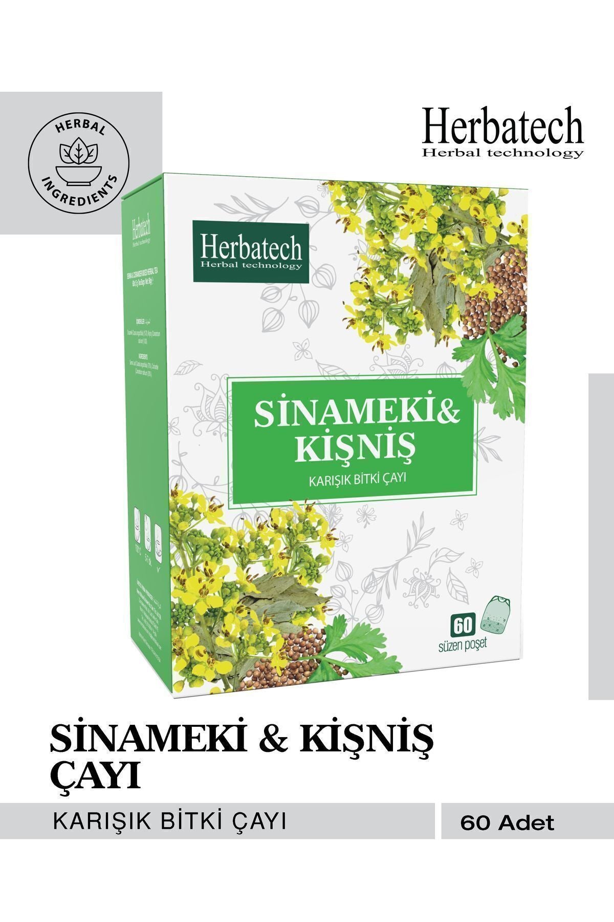 Sinameki Kişniş Karışık Bitkisel Poşet Çayı 60x1.5gr