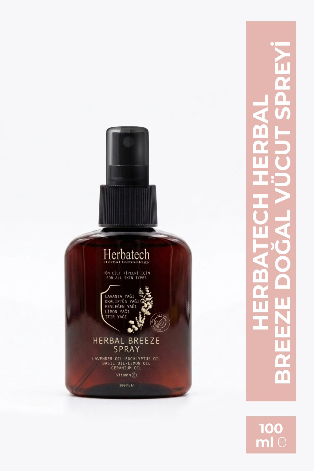 Herbal Breeze Doğal Vücut Spreyi 100 ml - E Vitaminli Bitkisel Bakım Ve Ferahlatıcı Sprey