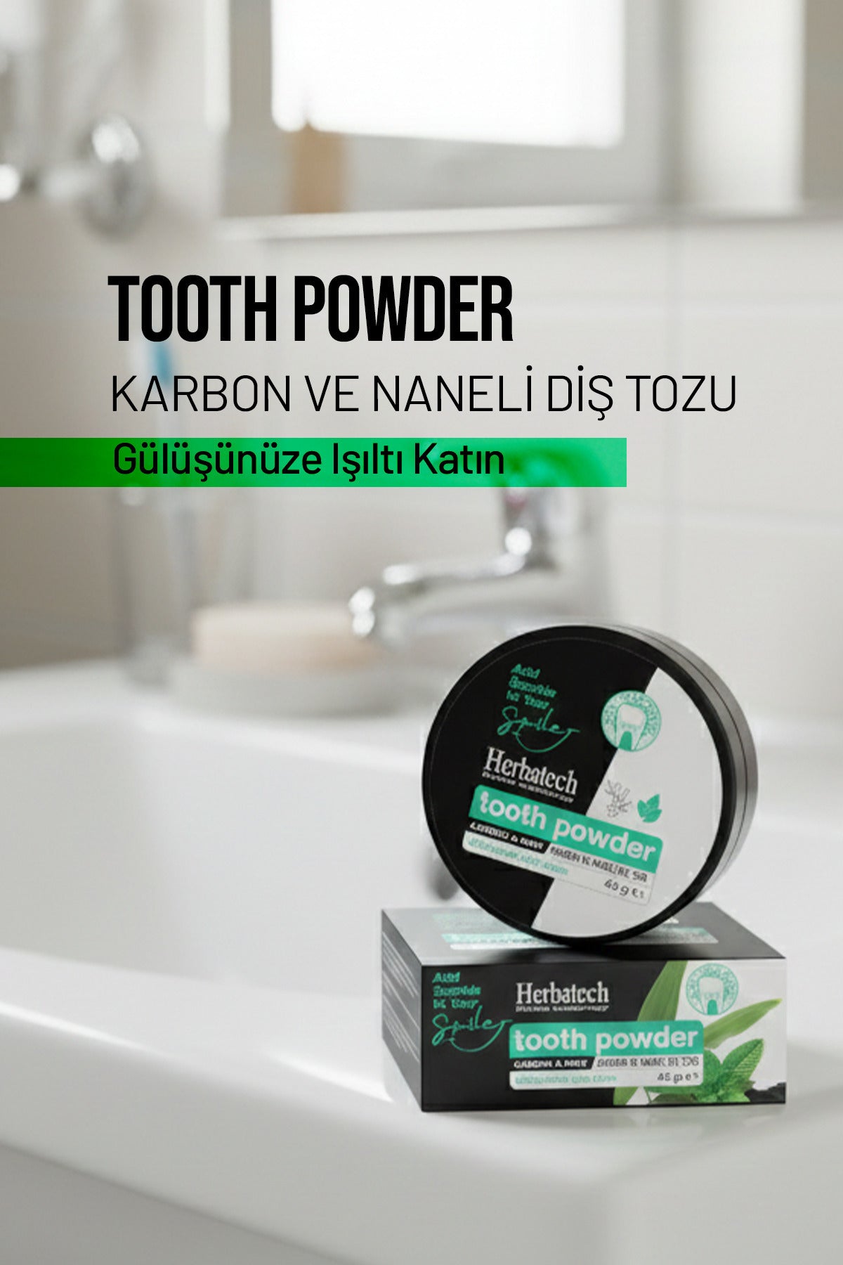 Tooth Powder Karbon Ve Naneli Diş Tozu 45gr