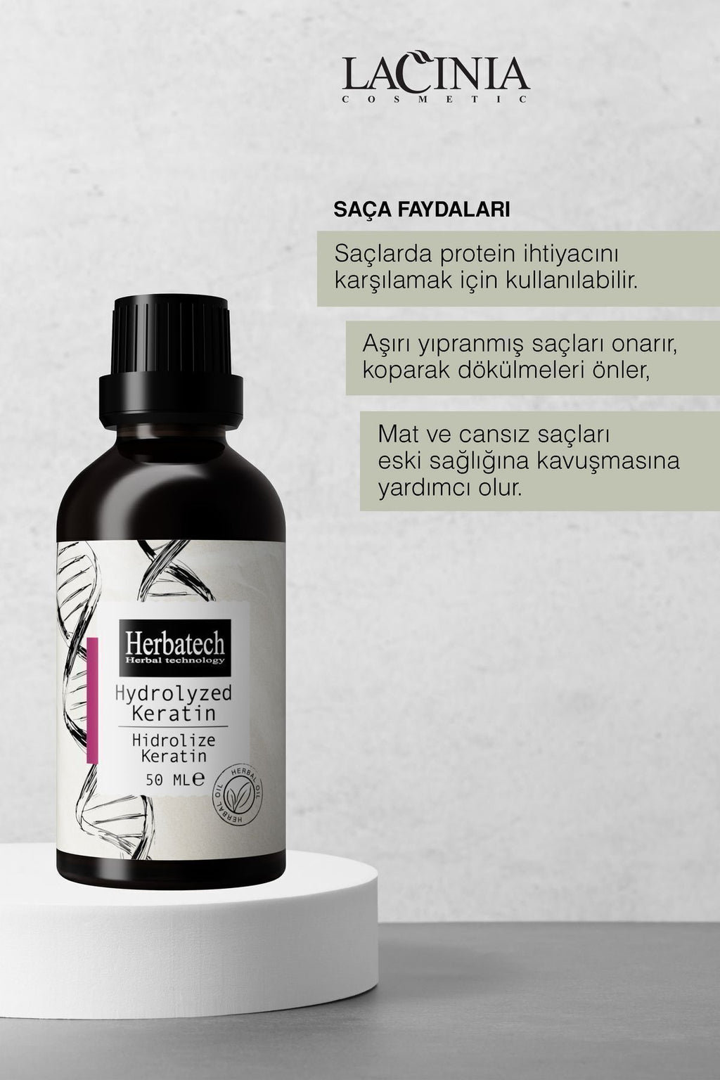 Yıpranmış Saçlara Özel Hidrolize Keratin 50ml
