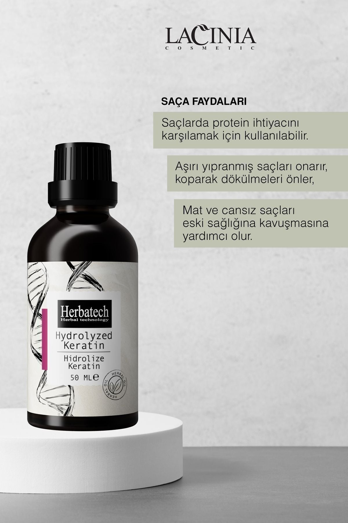 Yıpranmış Saçlara Özel Hidrolize Keratin 50ml