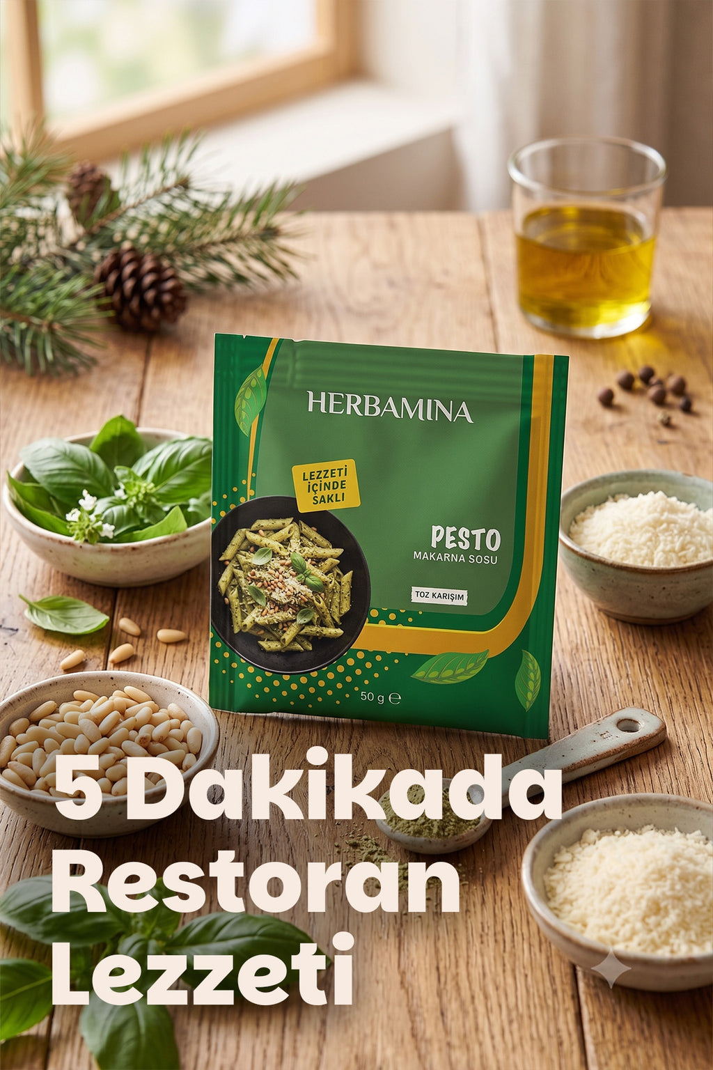 3'lü Pesto Makarna Sosu 50 gr