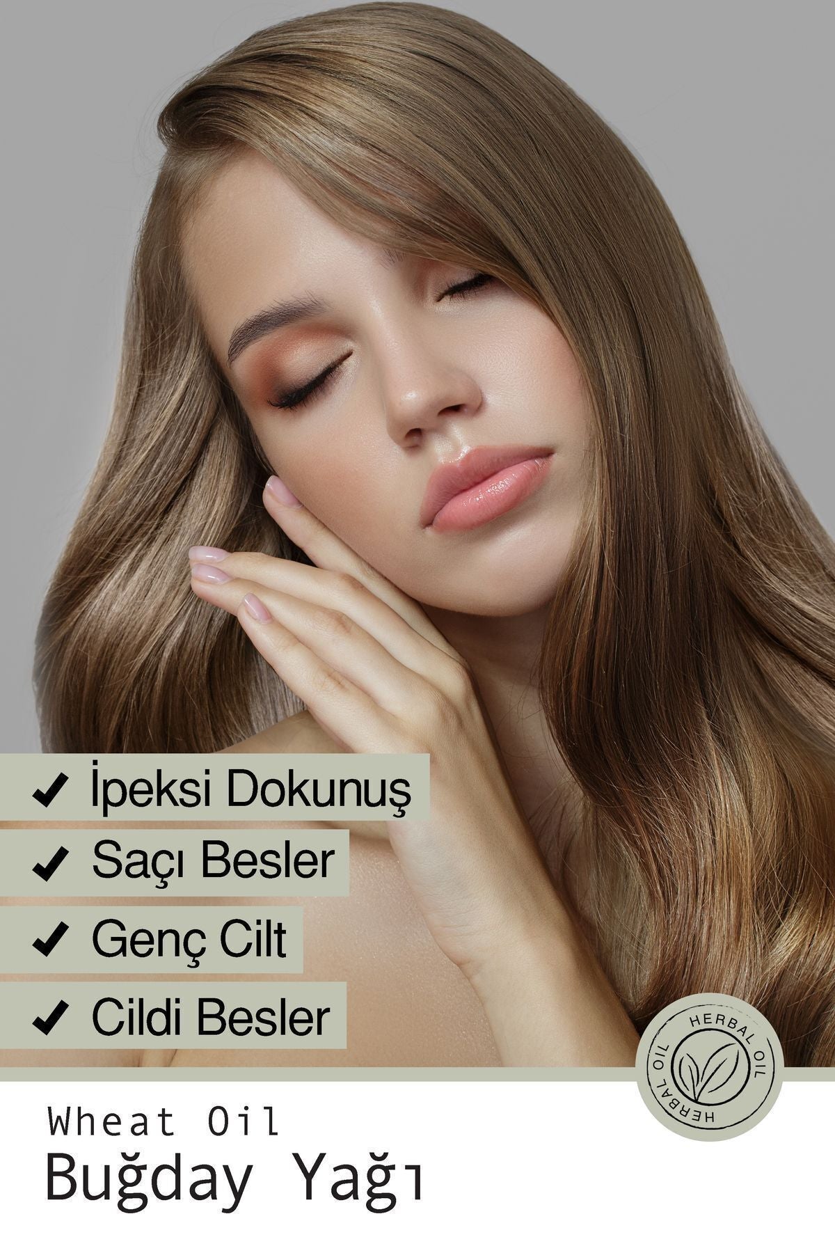Doğal Buğday Yağı - Leke Karşıtı Cilt Ve Onarıcı Saç Bakım Yağı 50 ml