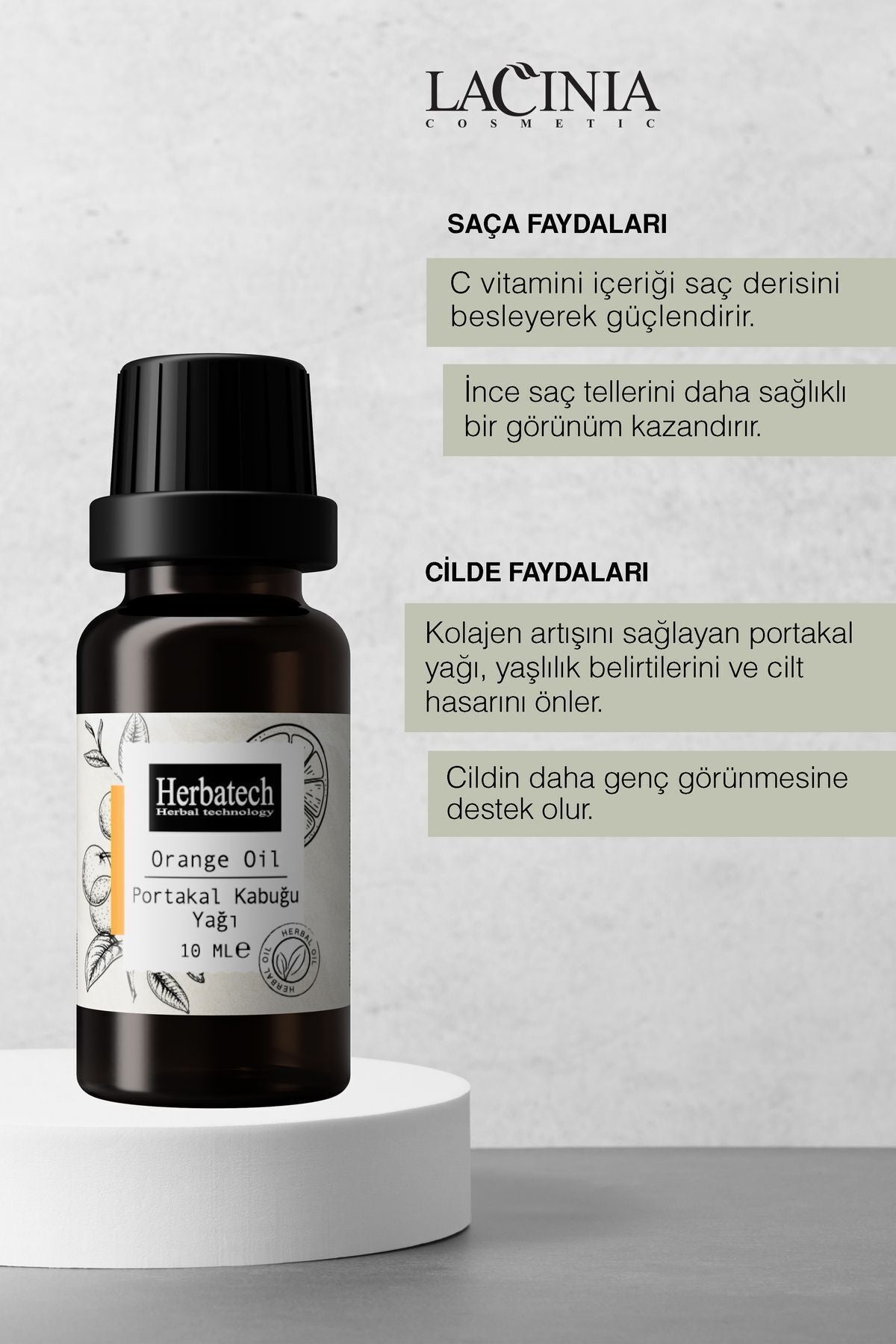 Doğal Portakal Kabuğu Yağı - Cilt Aydınlatıcı Ve Canlandırıcı Uçucu Yağ 10 ml