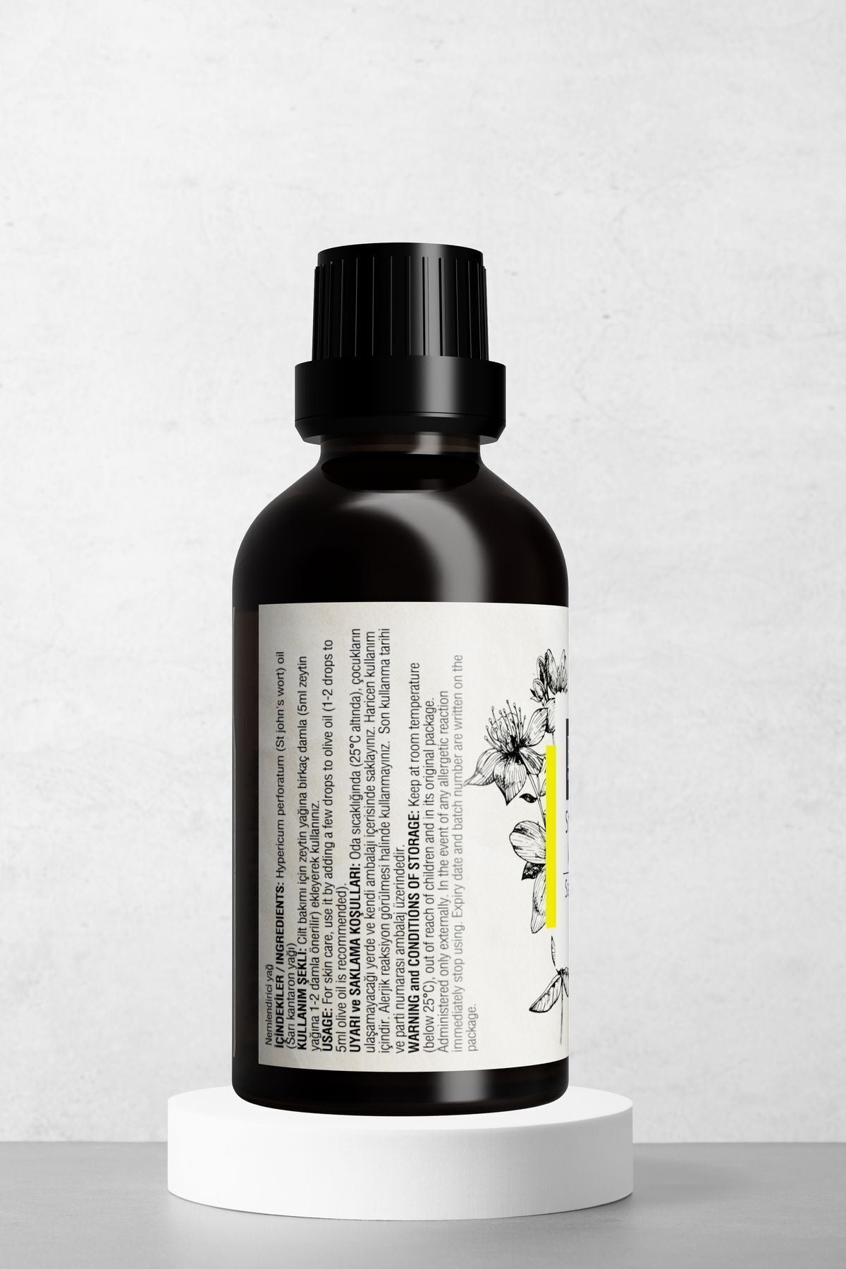 Doğal Sarı Kantaron Yağı - Cilt Ve Saç Derisi Bakım Yağı 50 ml