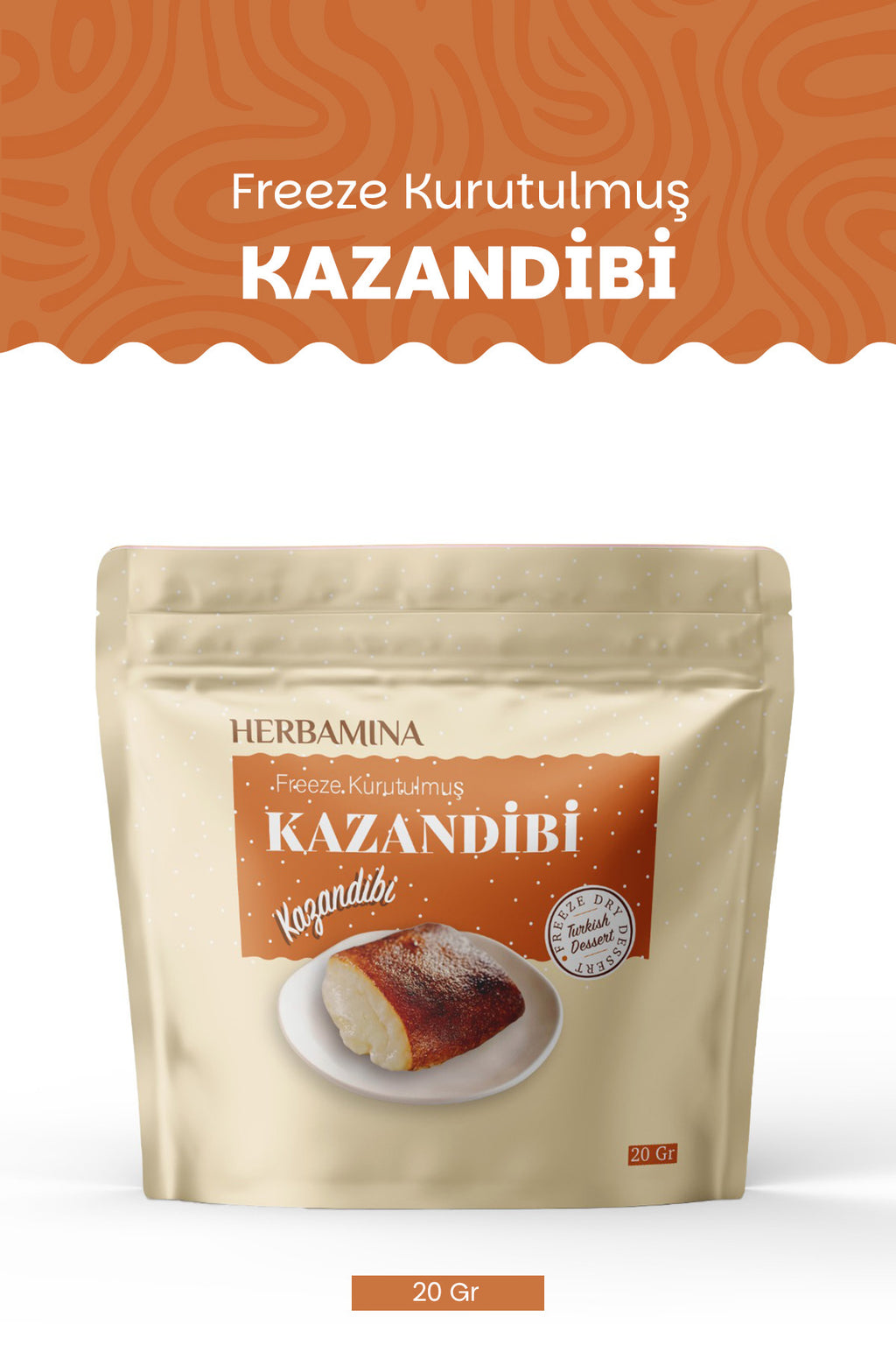Dondurularak Kurutulmuş Kazandibi - 20 gr