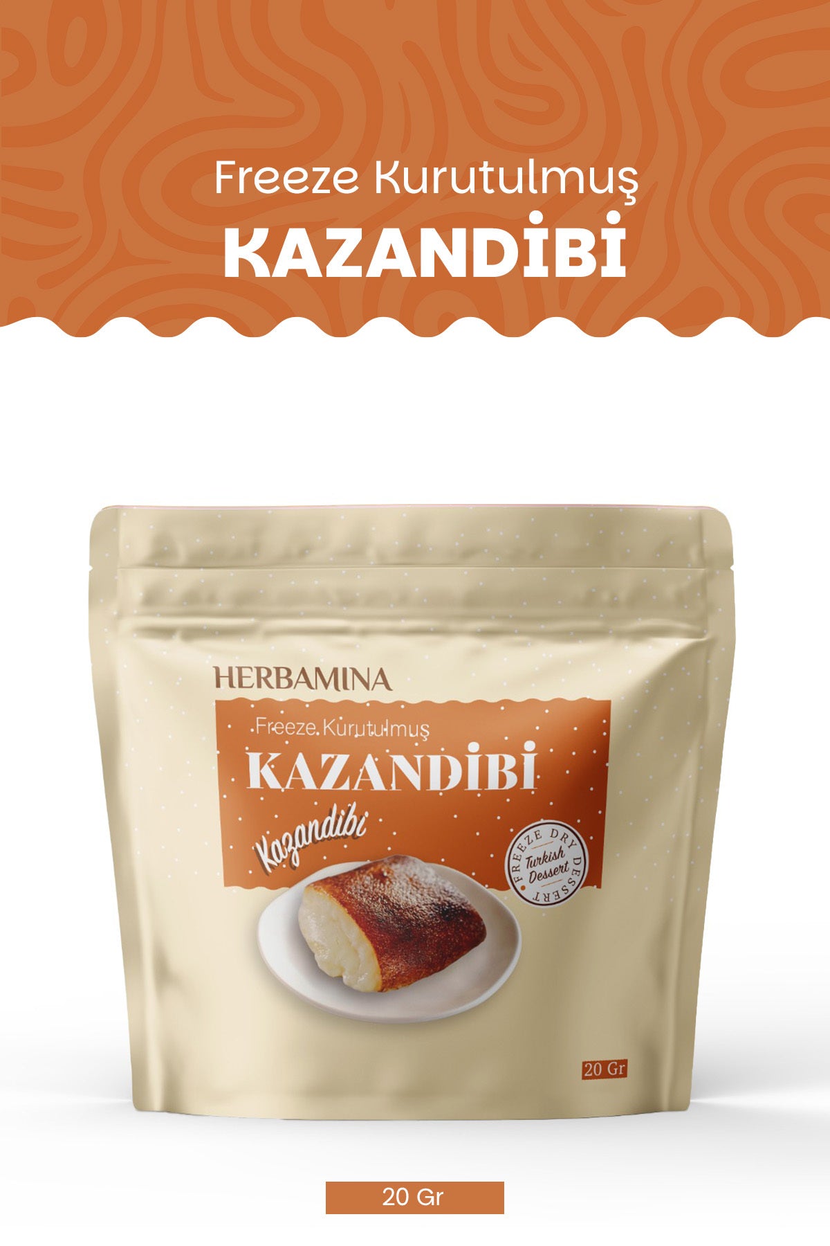Dondurularak Kurutulmuş Kazandibi - 20 gr