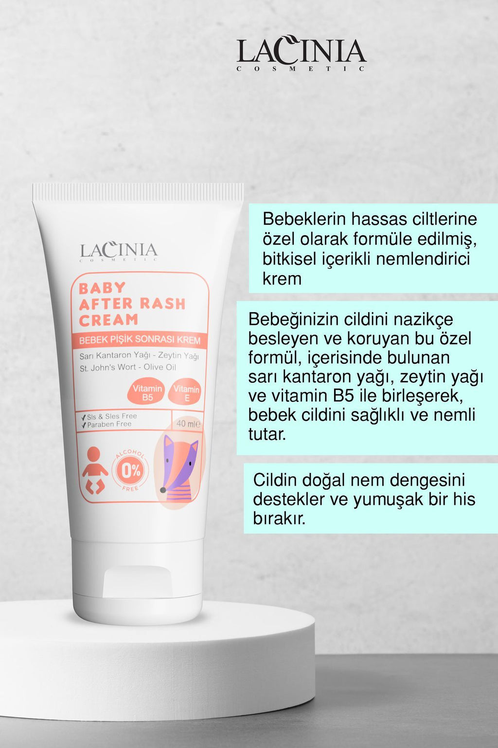 Bebek Pişik Sonrası Krem 40Ml