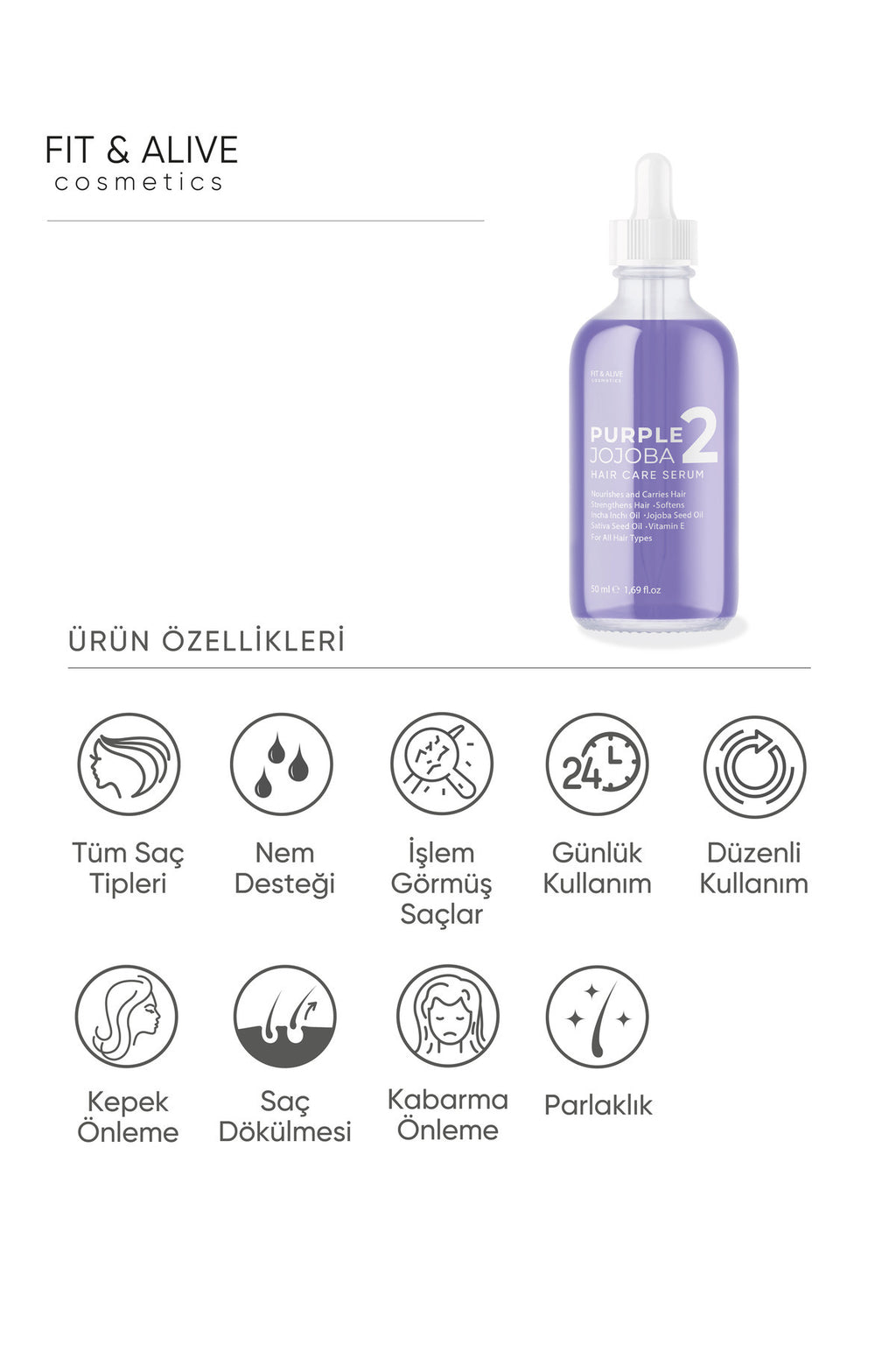Purple Jojoba Hair Care Oil