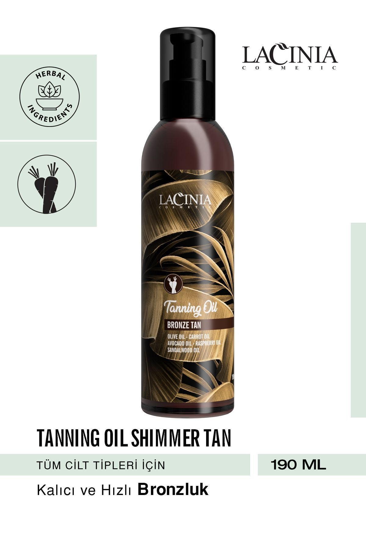 Bronze Tan Tannıng Oıl 190ml Bronzlaştırıcı Etkili