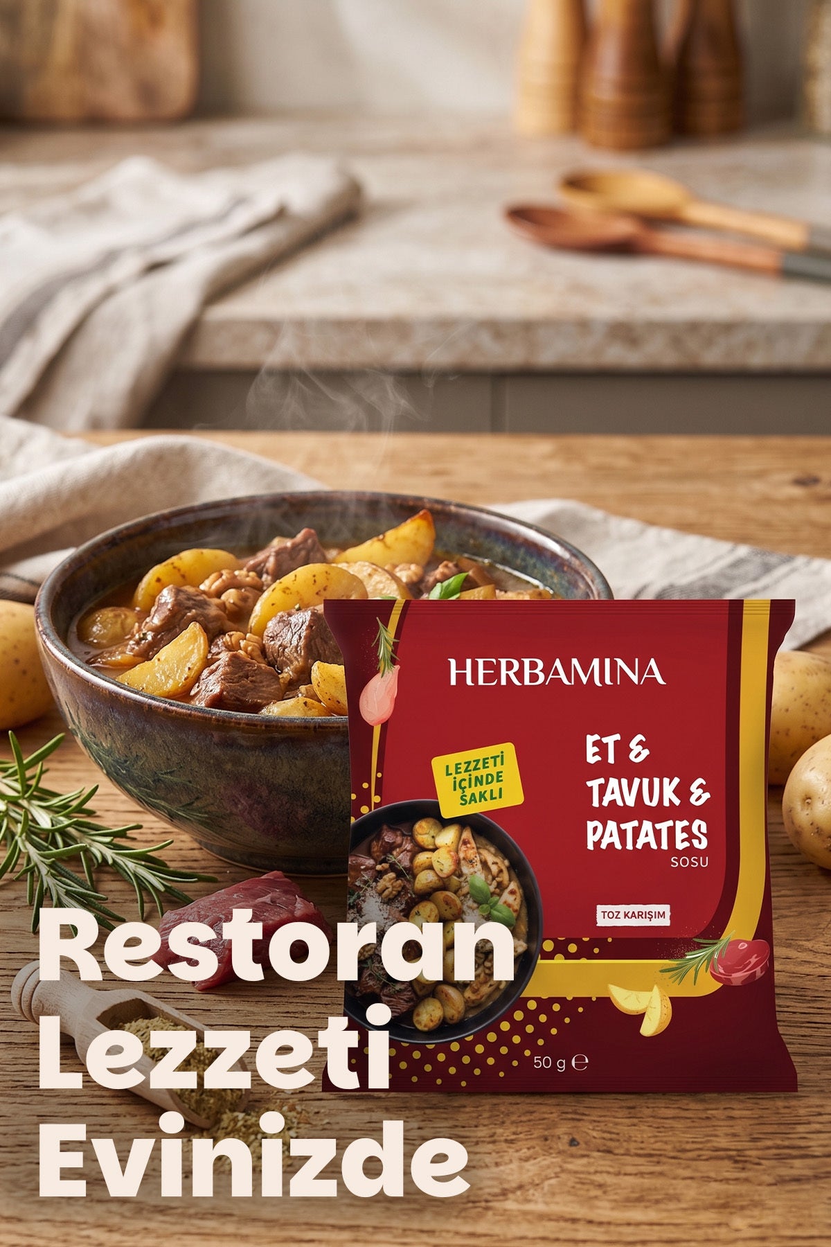 3'lü Et & Tavuk & Patates Sosu 50 gr