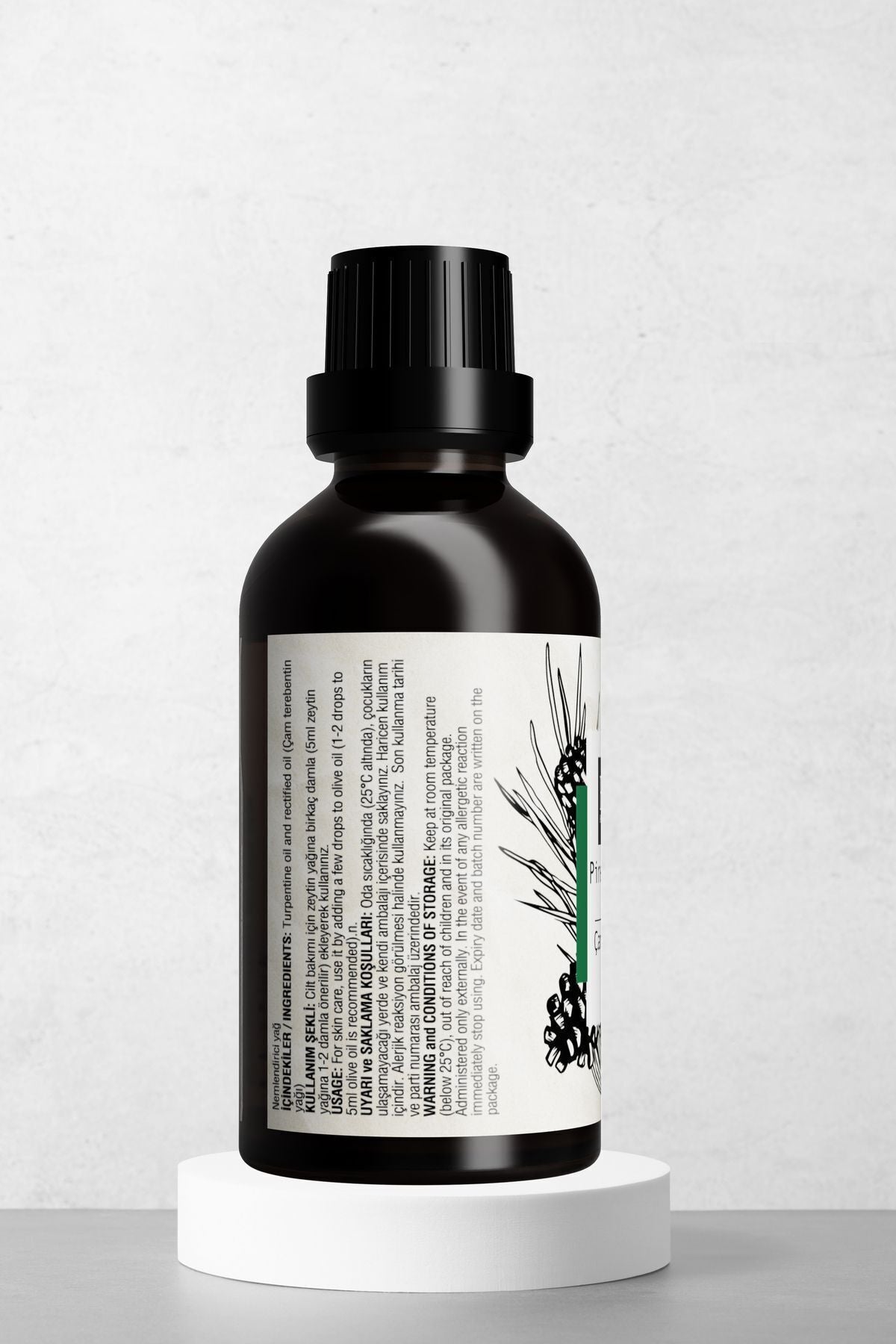Doğal Çam Terebentin Yağı - Dökülme Karşıtı Ve Hızlı Saç Uzatıcı Bakım Yağı 50 ml