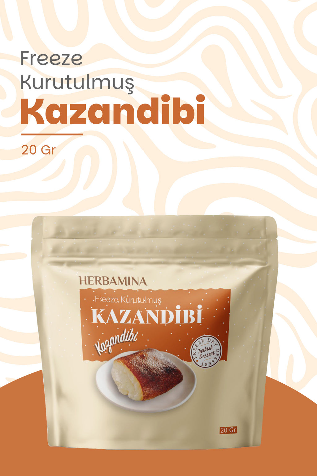 Dondurularak Kurutulmuş Kazandibi - 20 gr