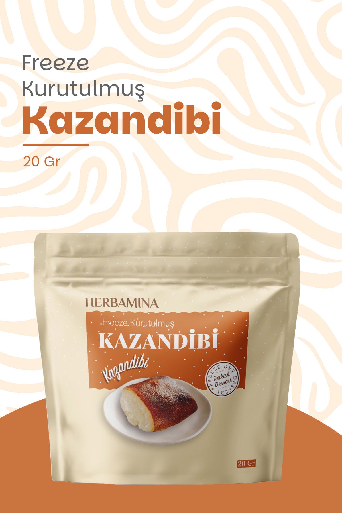 Dondurularak Kurutulmuş Kazandibi - 20 gr