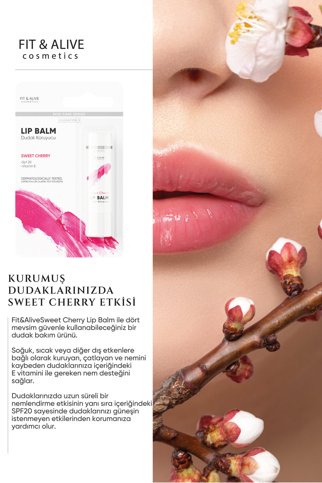 Fitalive Lip Balm Sweet Cherry