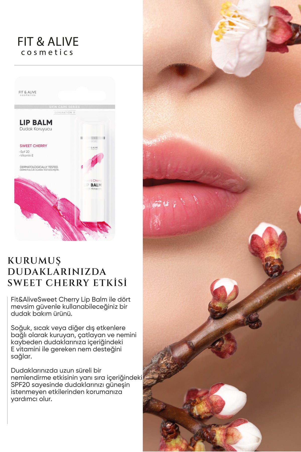 Fitalive Lip Balm Sweet Cherry