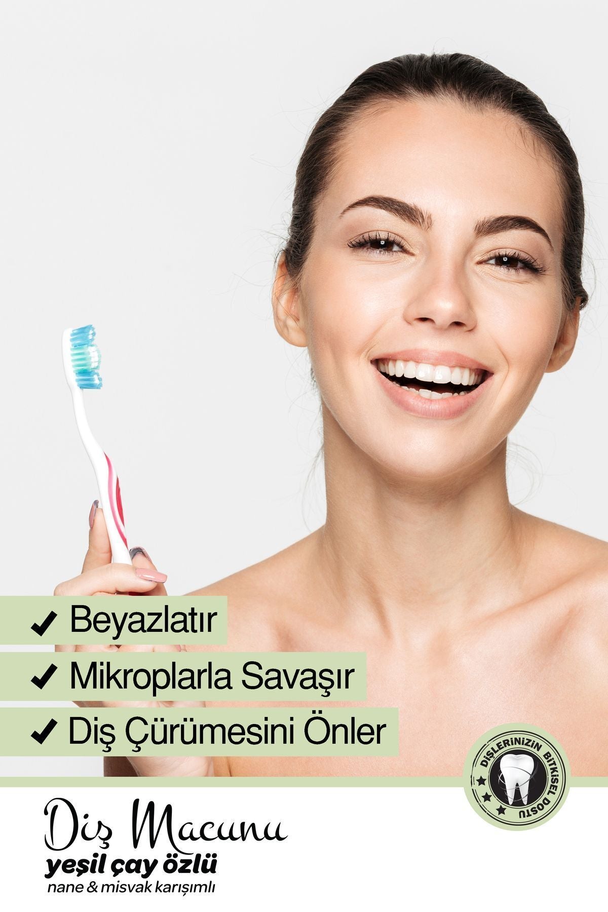 Yeşil Çay Özlü Diş Macunu - Nefes Ferahlatıcı Ve Diş Eti Bakımı 75 ml