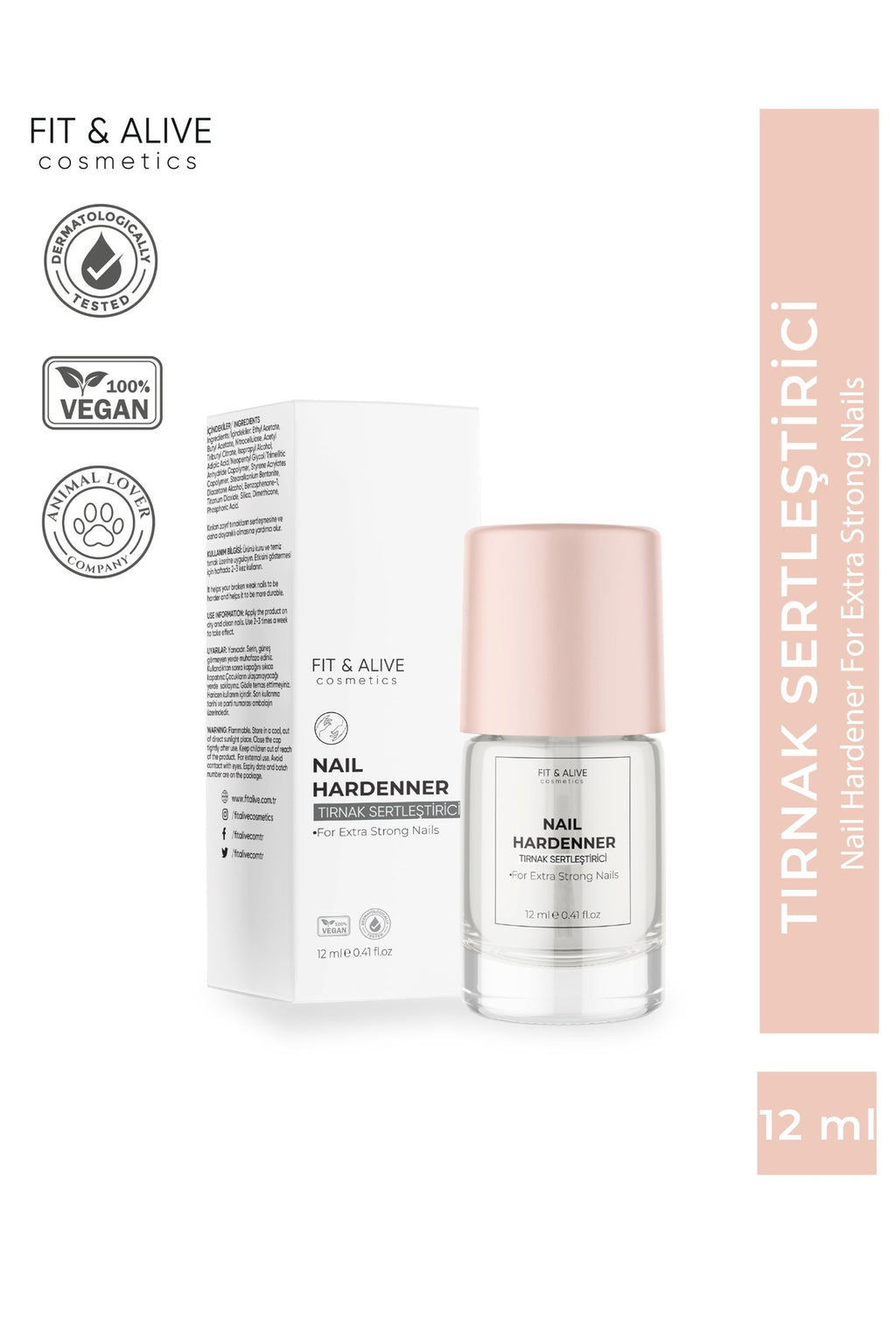 Fitalive Nail Hardener Tırnak - Opak