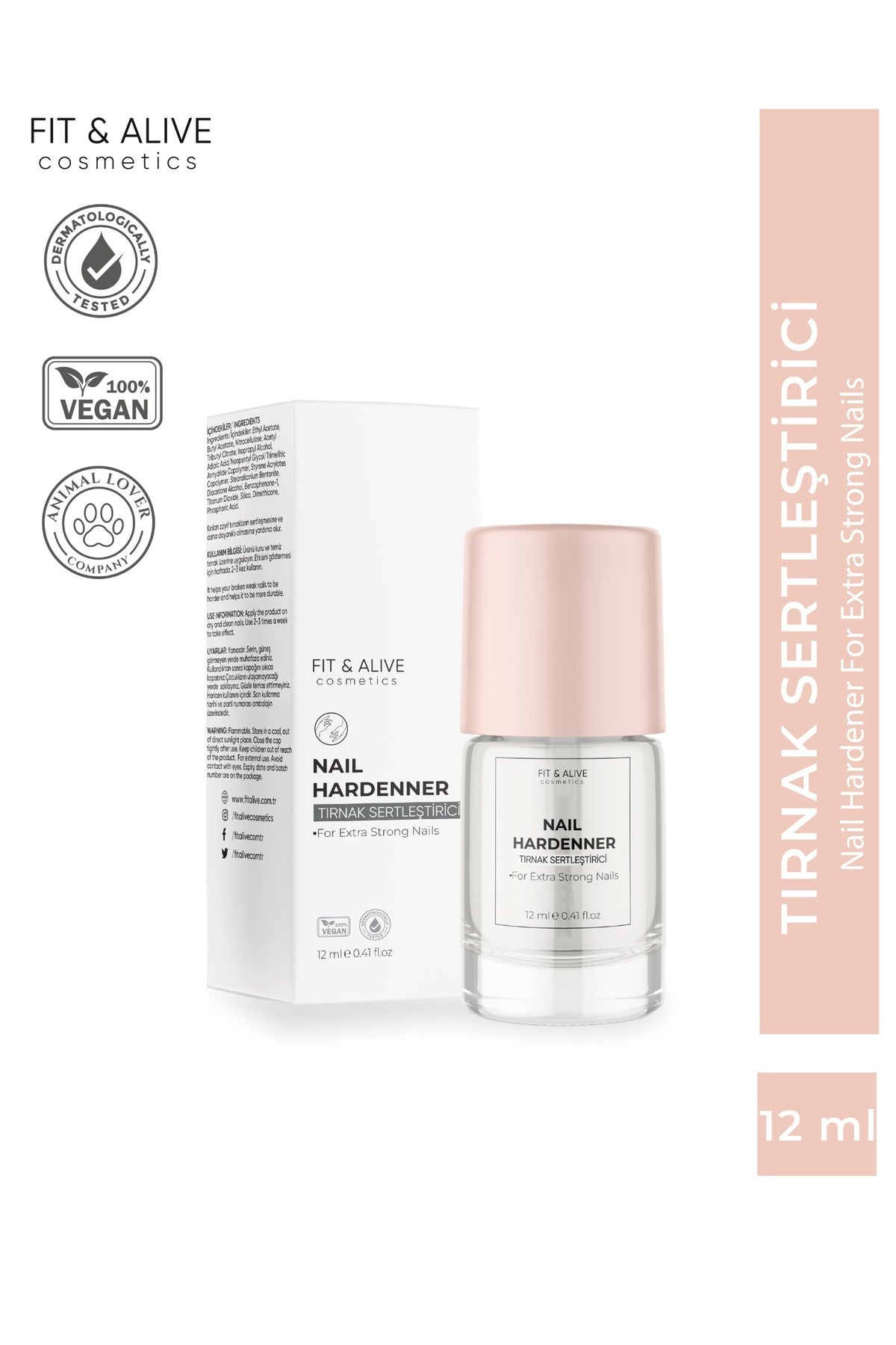 Fitalive Nail Hardener Tırnak - Opak