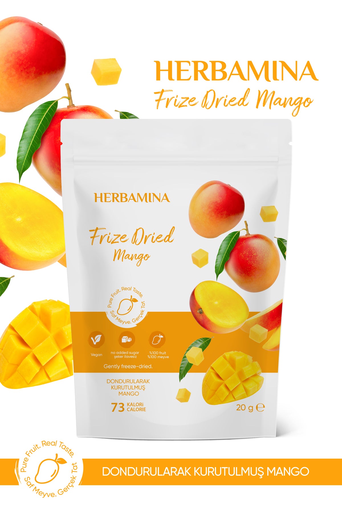 Dondurularak Kurutulmuş Mango - 20 gr
