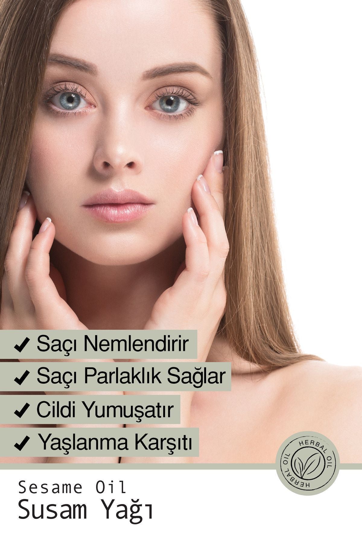 Doğal Susam Yağı - Besleyici Saç, Kaş Ve Nemlendirici Cilt Bakım Yağı 50 ml