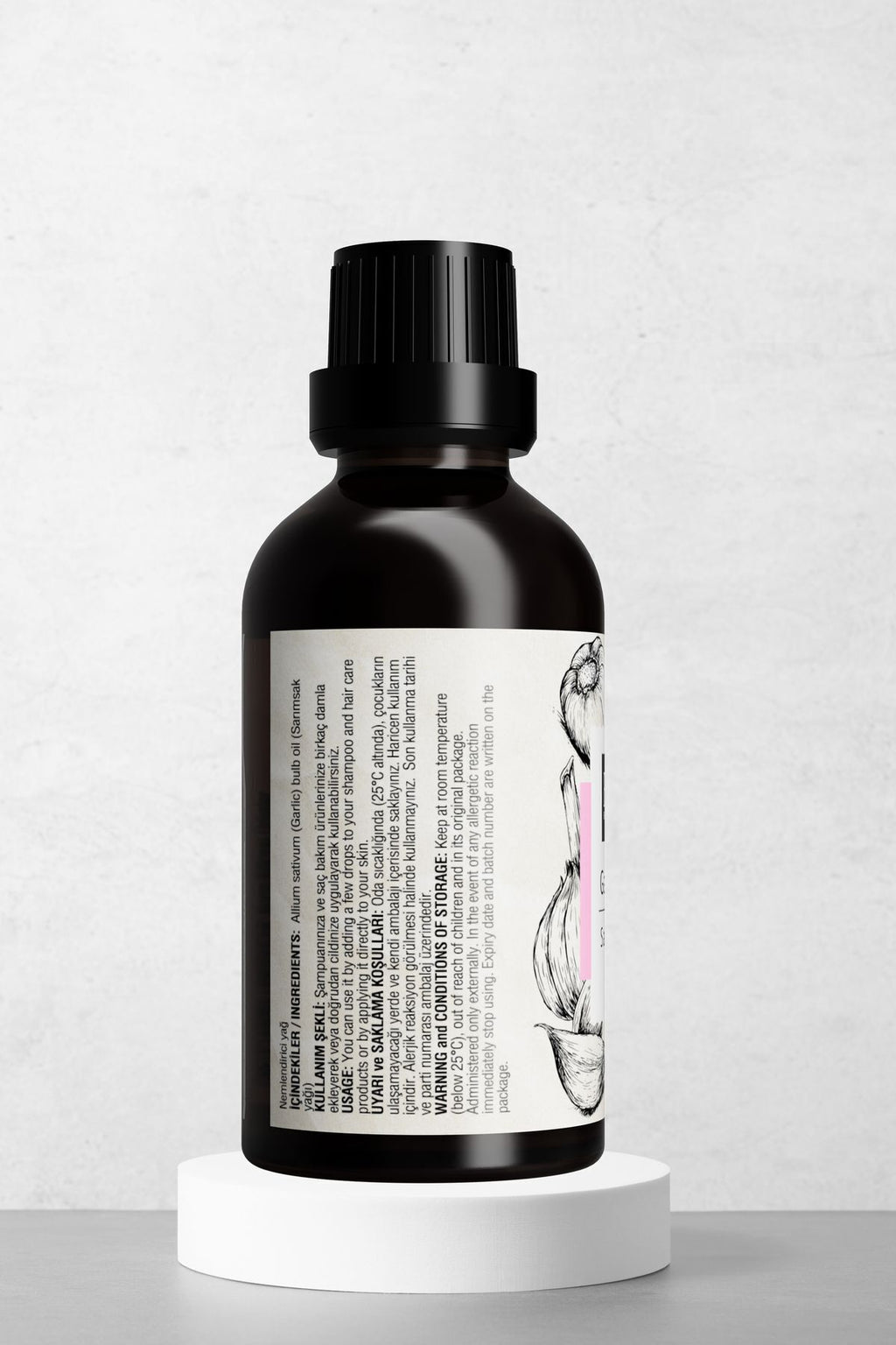 Doğal Sarımsak Yağı - Dökülme Karşıtı Yoğun Saç Ve Kaş Bakım Yağı 50 ml