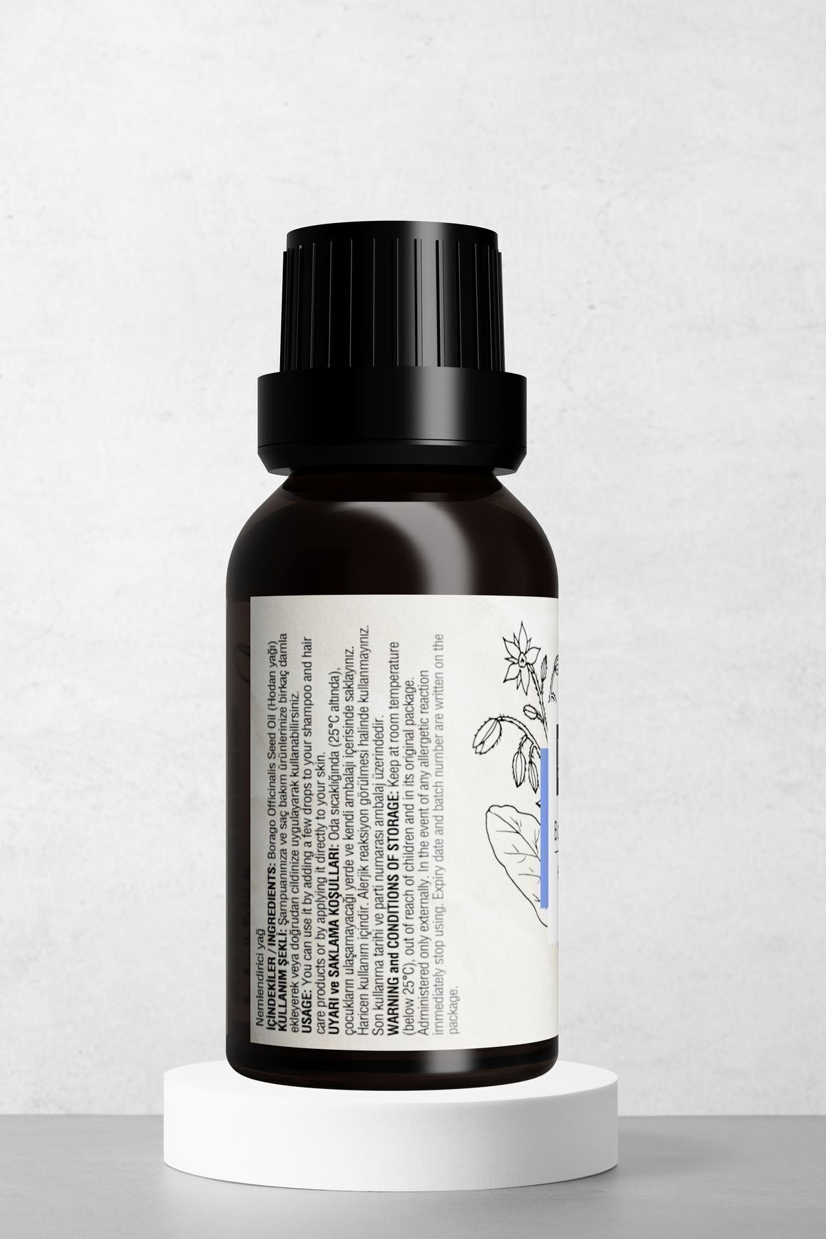 Doğal Hodan Yağı - Bariyer Onarıcı Ve Kırışıklık Karşıtı Cilt Bakım Yağı 20 ml