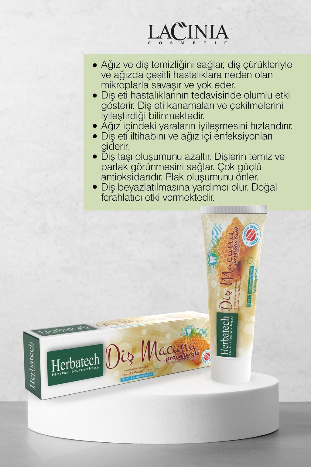 Propolis Özlü Diş Macunu - Tam Koruma Ve Diş Eti Bakımı 75 ml