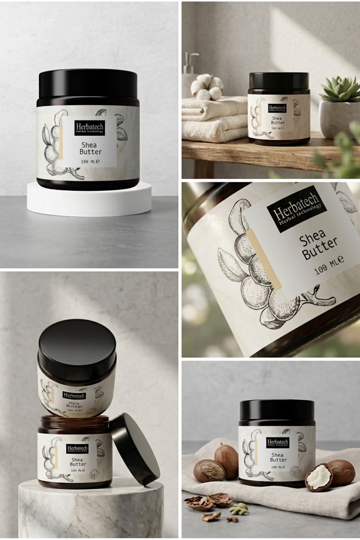 Doğal Shea Butter Yağı - Yoğun Nemlendirici Cilt Ve Saç Bakım Yağı 100 ml