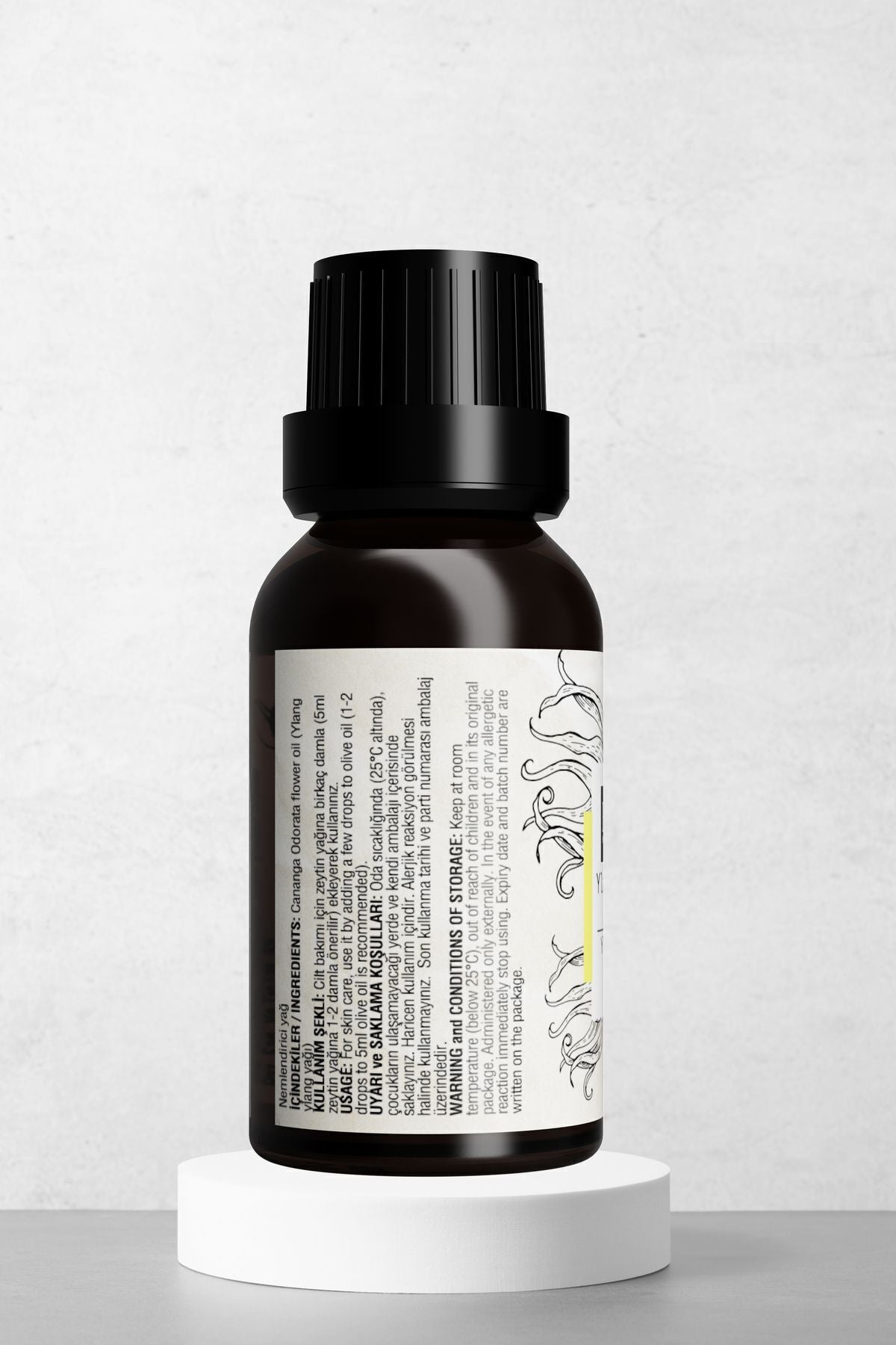 Doğal Ylang Ylang Yağı 20 ml - Cilt Ve Saç Bakım Yağı - Rahatlatıcı Egzotik Koku
