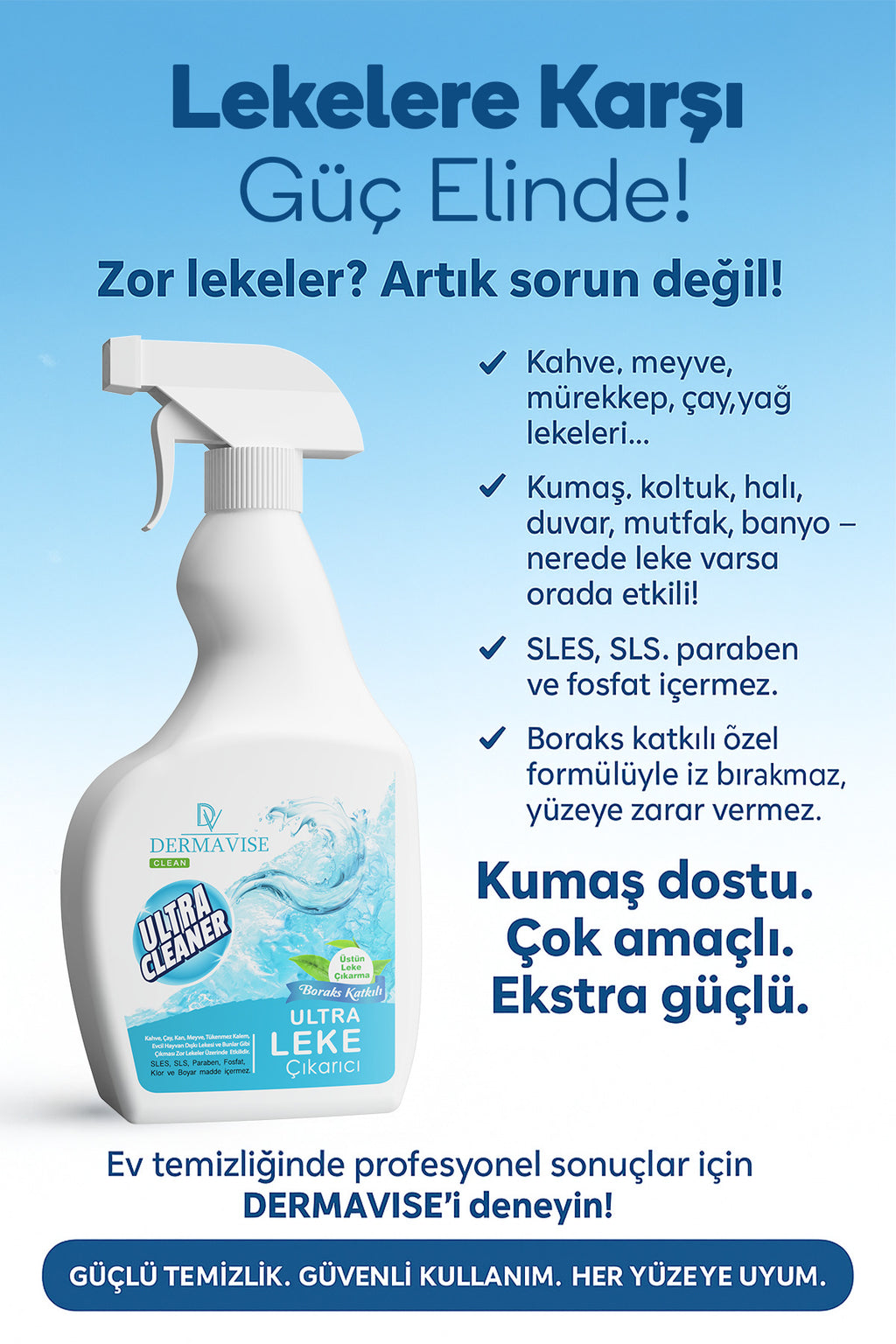 Clean Ultra Bitkisel Leke Çıkarıcı - 750 ml