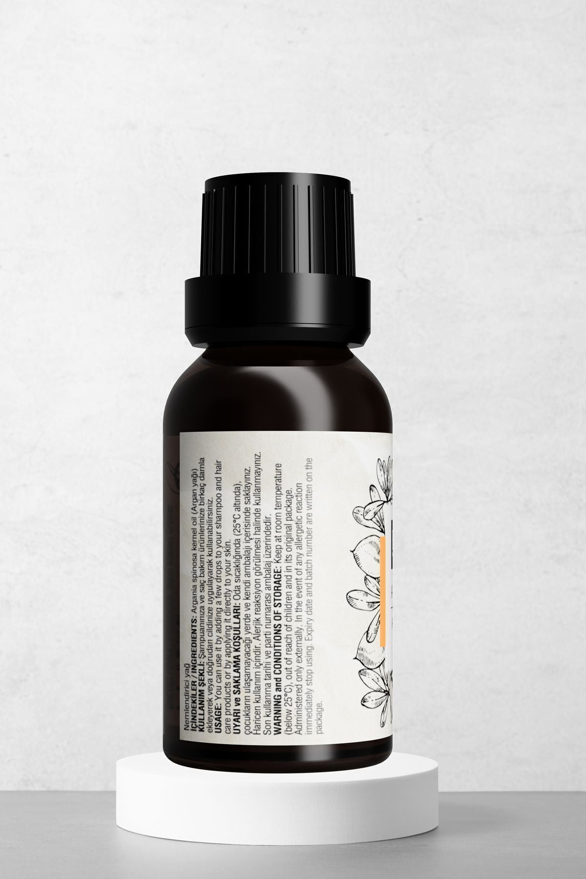 Doğal Argan Yağı - Besleyici Saç Ve Yaşlanma Karşıtı Cilt Bakım Yağı 20 ml