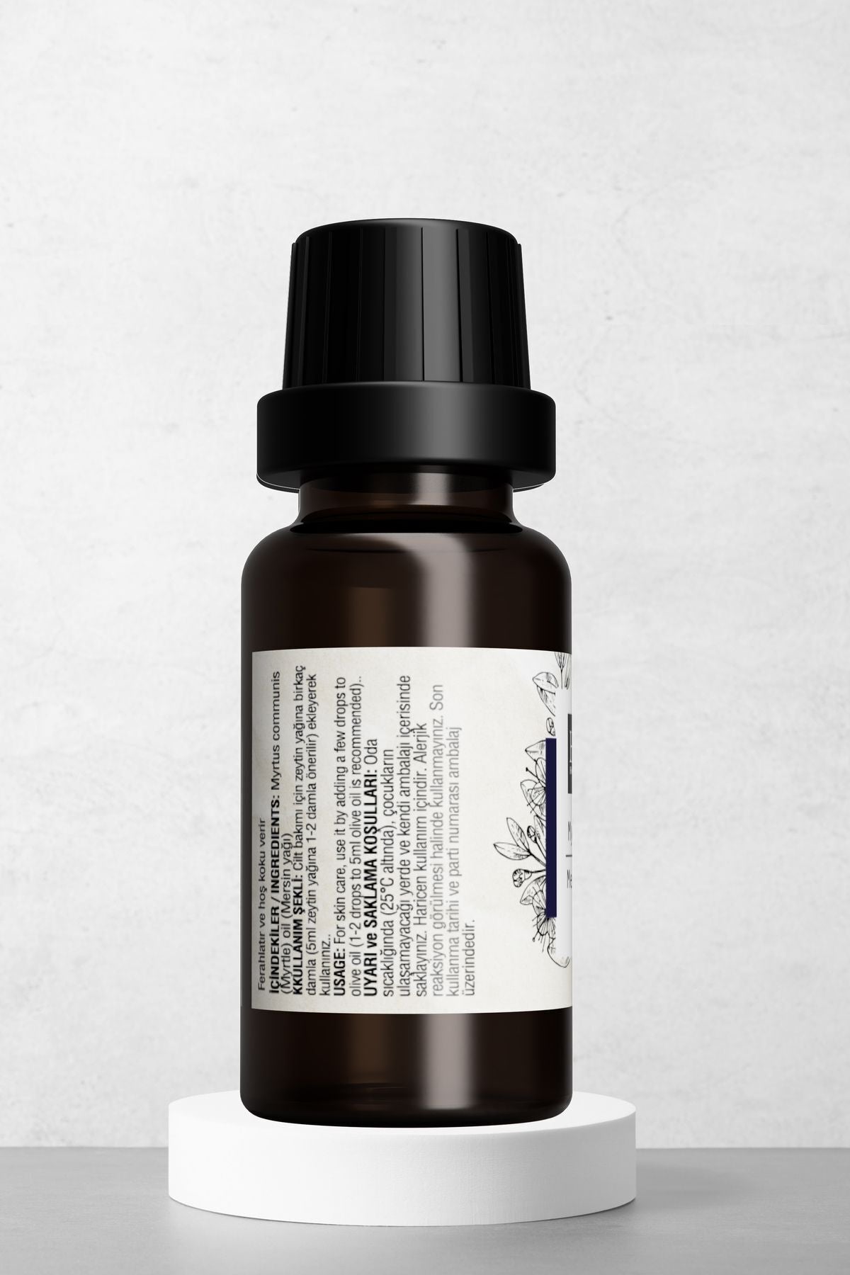 Doğal Mersin Yağı - Cilt Dengeleyici, Gözenek Sıkılaştırıcı Ve Arındırıcı Uçucu Yağ 10 ml