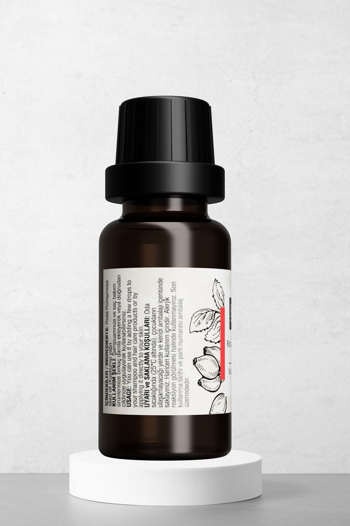 Doğal Kuşburnu Yağı - Leke Karşıtı Ve Yaşlanma Karşıtı Cilt Bakım Yağı 10 ml