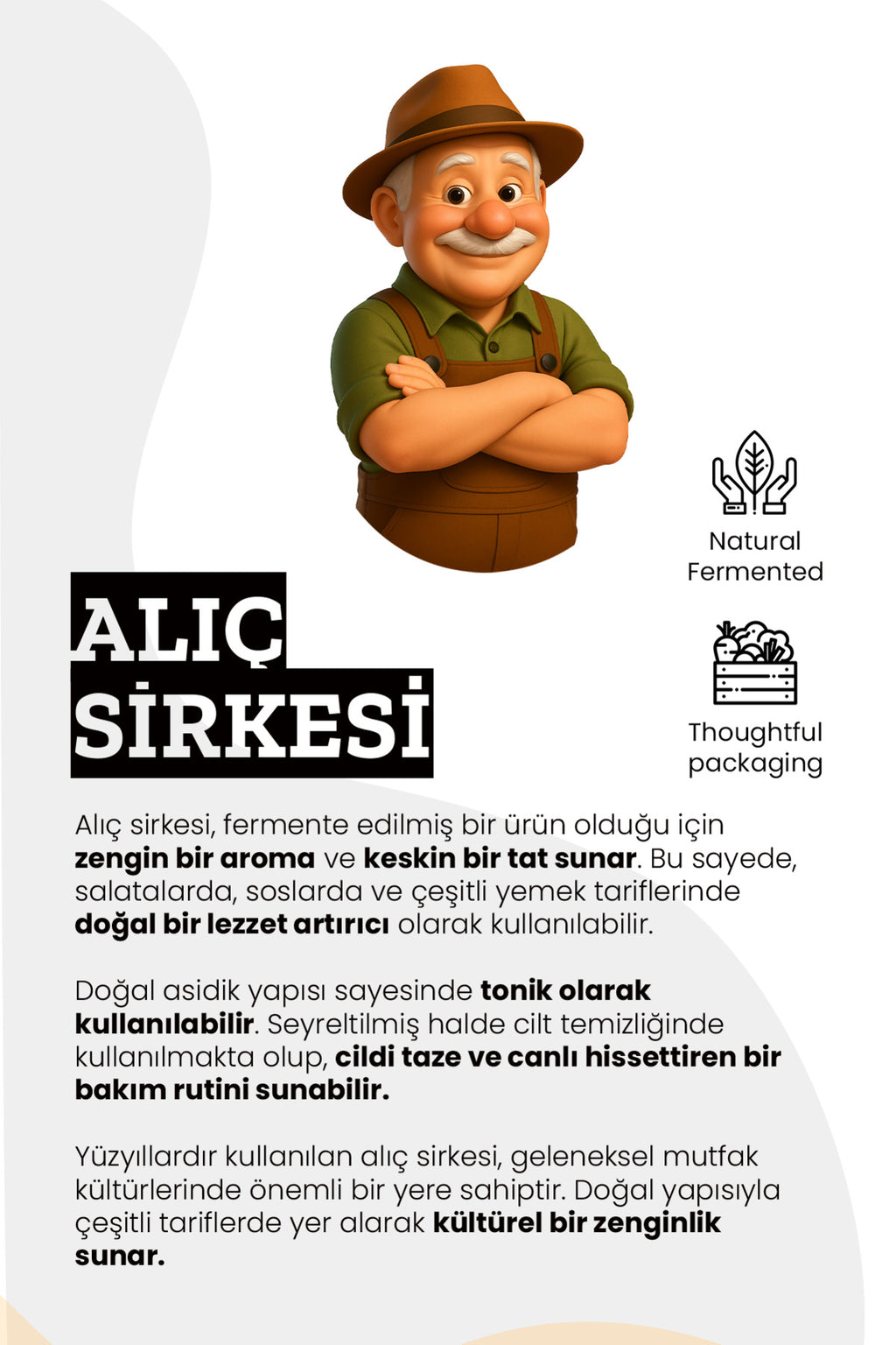 Doğal Alıç Sirkesi 250 ml Katkısız Filtresiz Doğal Fermantasyon