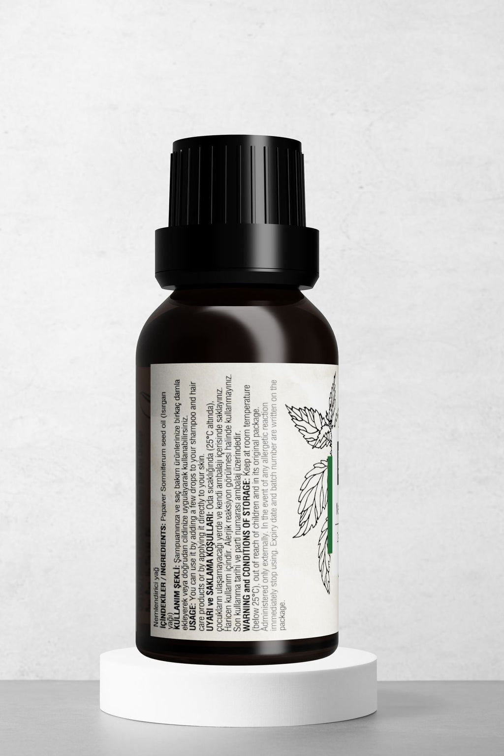 Doğal Isırgan Otu Yağı 20 ml - Saç Dökülmesine Karşı Doğal Bakım Ve Saç Derisi Güçlendirici