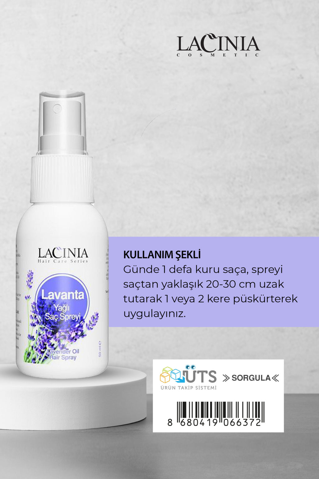 Lavanta Yağlı Saç Spreyi 50 ml