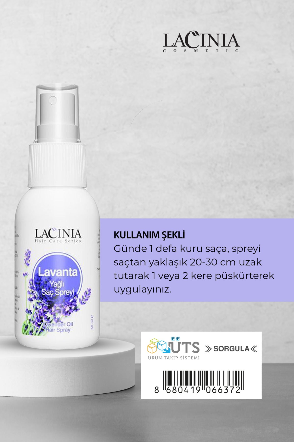 Lavanta Yağlı Saç Spreyi 50 ml