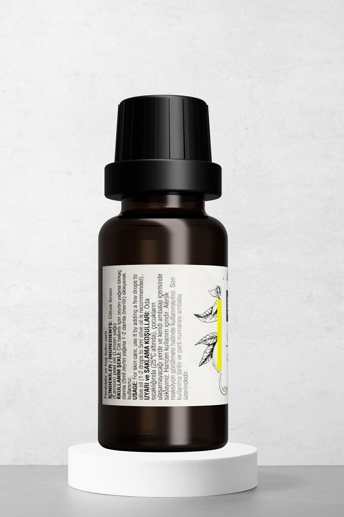 Doğal Limon Yağı - Selülit Karşıtı Ve Cilt Aydınlatıcı Bakım Yağı 10 ml