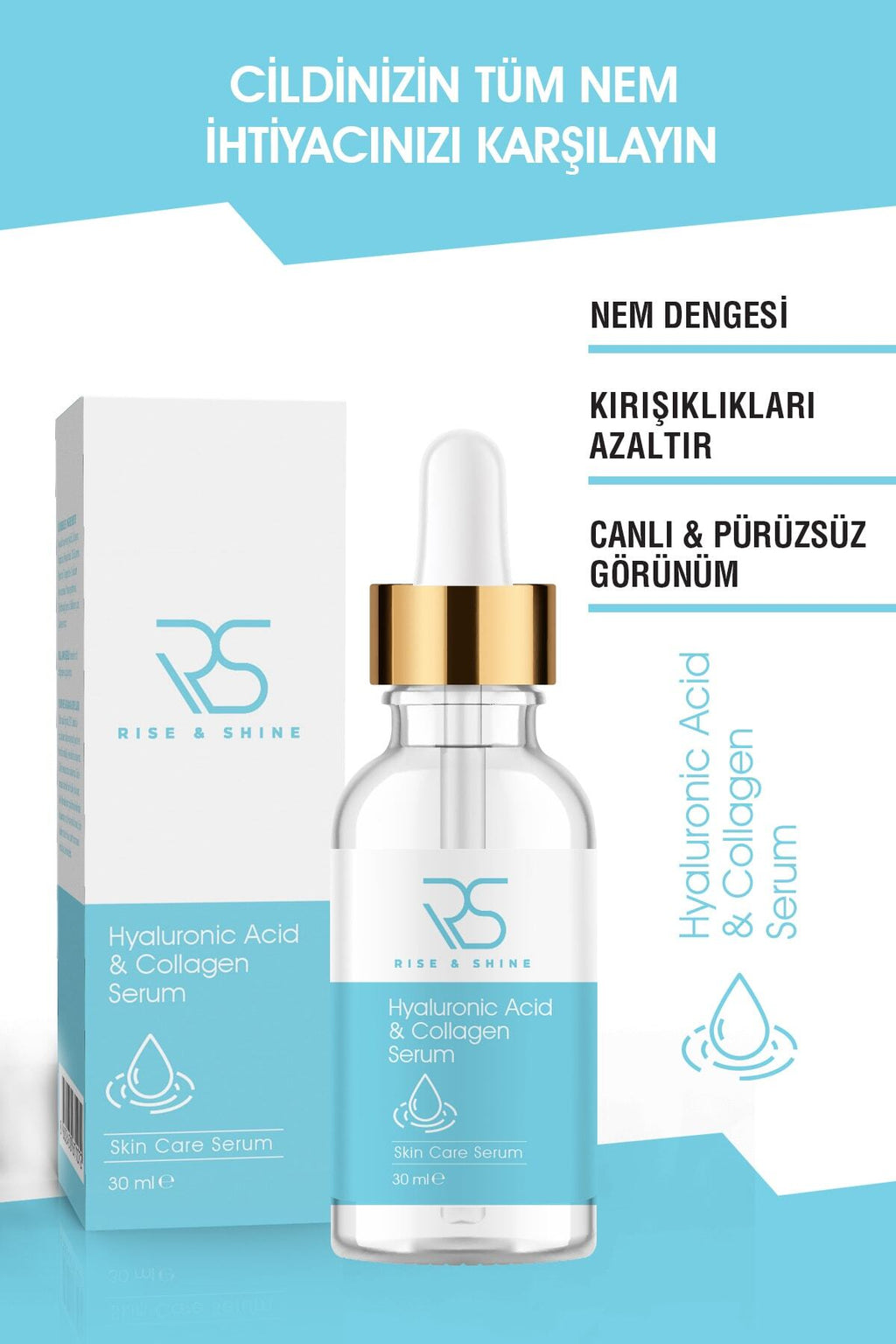Hyaluronik Asit & Kolajen Serum - 30 ml