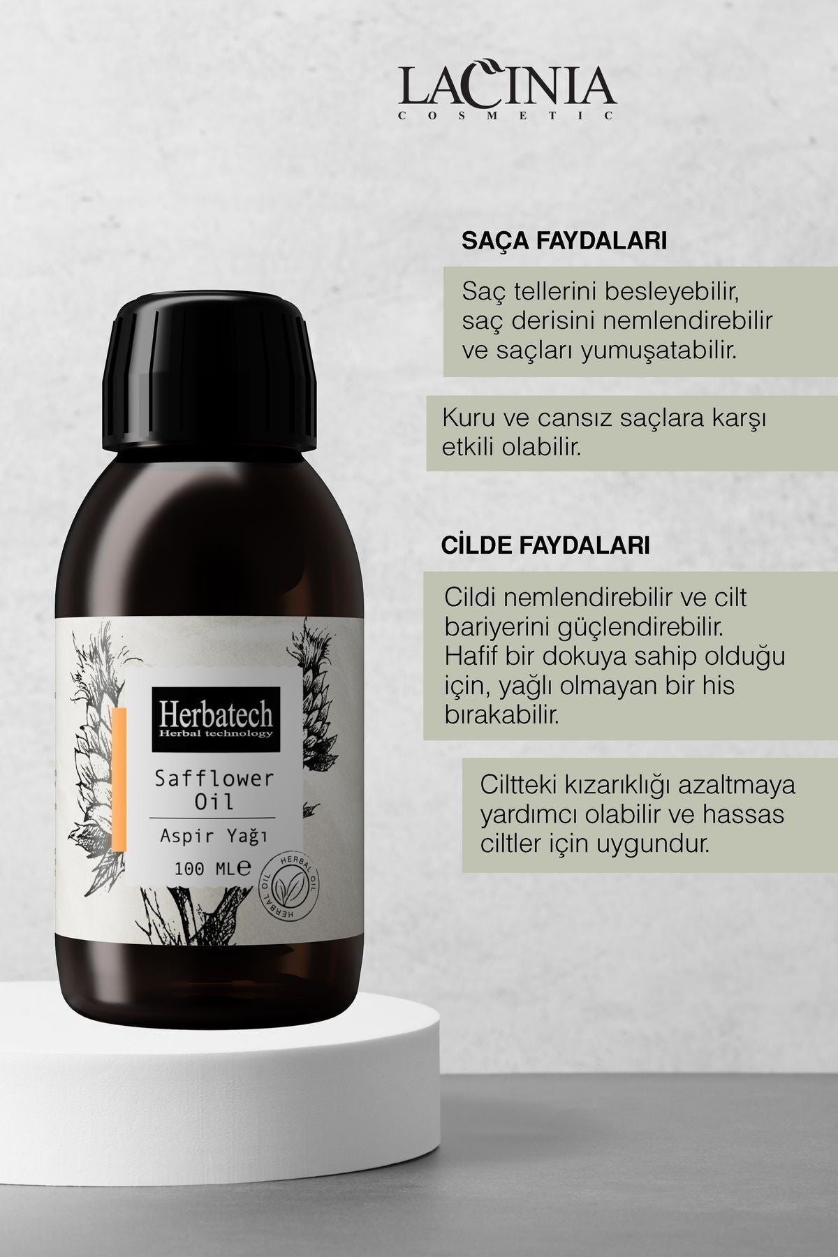 Doğal Aspir Yağı - Nemlendirici Cilt, Saç Ve Sıkılaştırıcı Masaj Yağı 100 ml