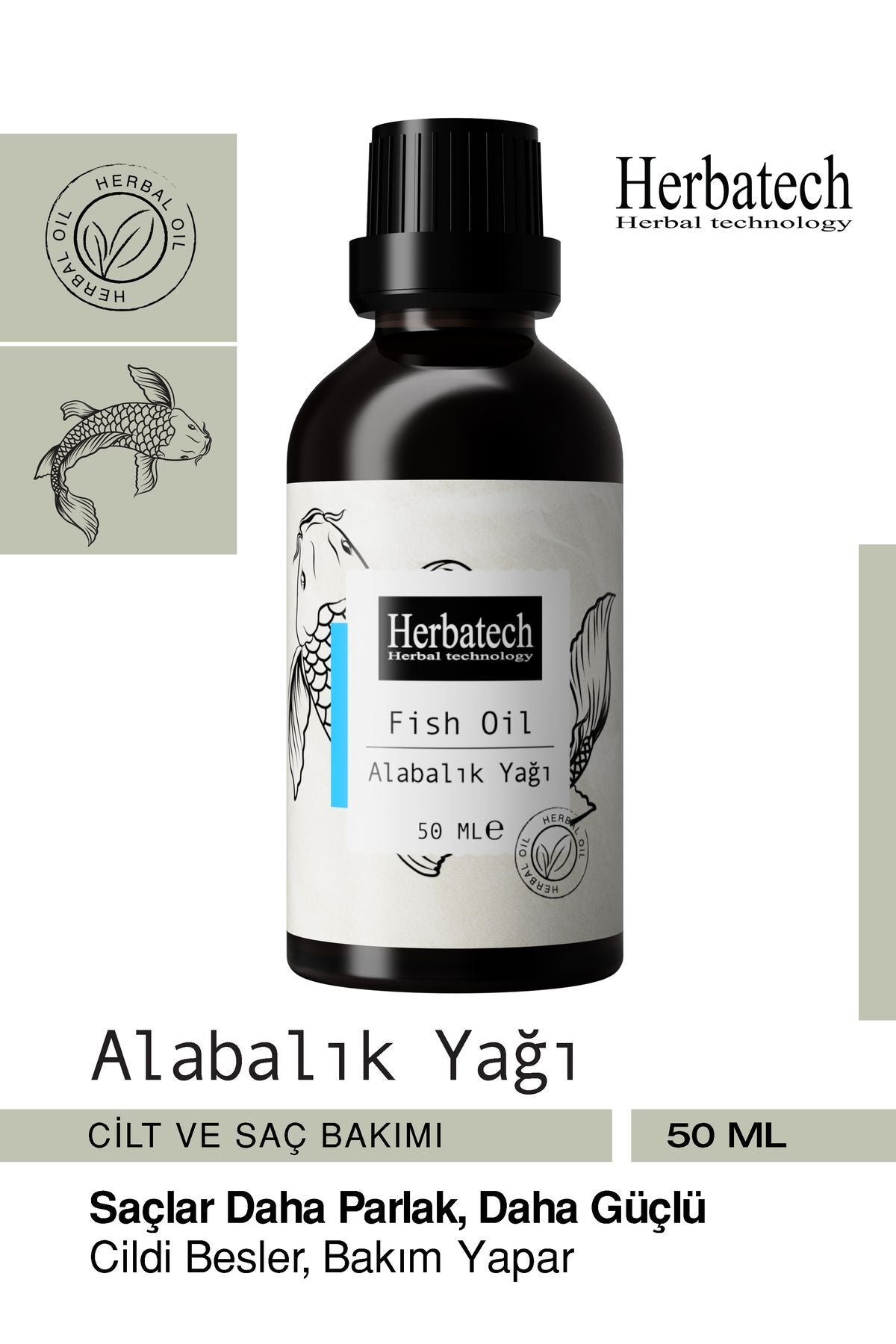 Doğal Alabalık Yağı - Rahatlatıcı Vücut Masajı Ve Cilt Bakım Yağı 50 ml