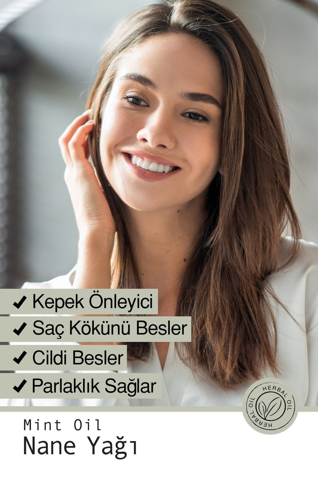 Doğal Nane Yağı - Saç Derisi Canlandırıcı, Ferahlatıcı Aromaterapik Bakım Yağı 10 ml