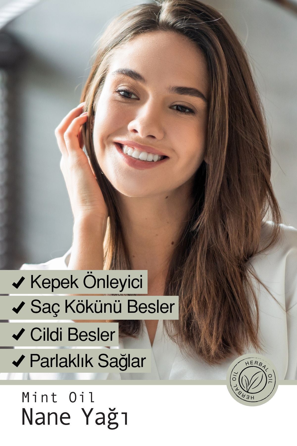 Doğal Nane Yağı - Saç Derisi Canlandırıcı, Ferahlatıcı Aromaterapik Bakım Yağı 10 ml