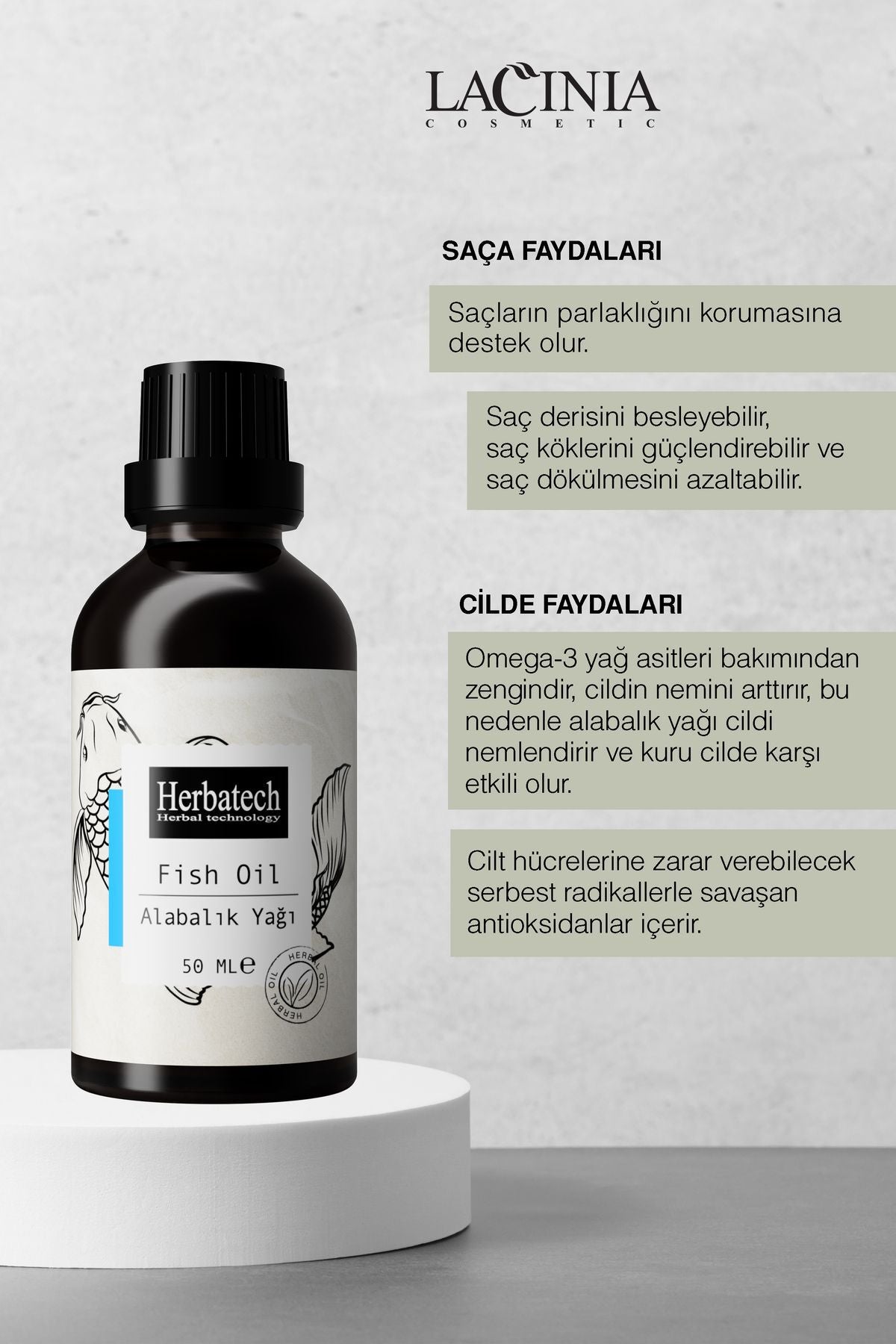 Doğal Alabalık Yağı - Rahatlatıcı Vücut Masajı Ve Cilt Bakım Yağı 50 ml