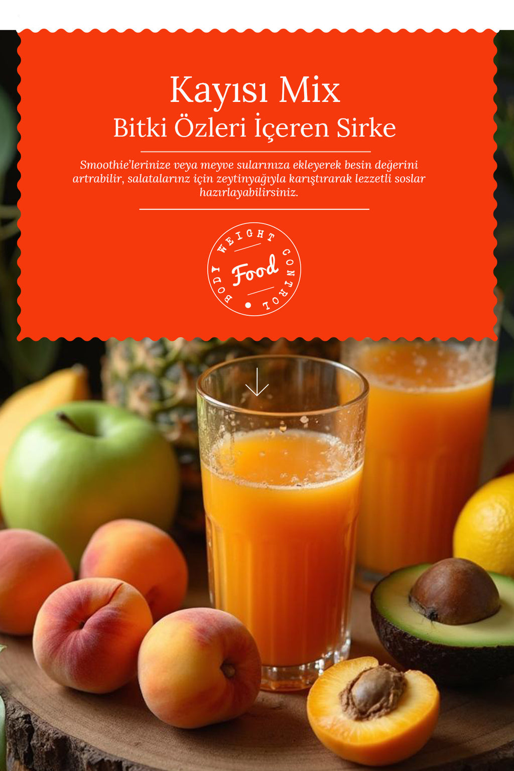 Kayısı Mix Sirke 250ml