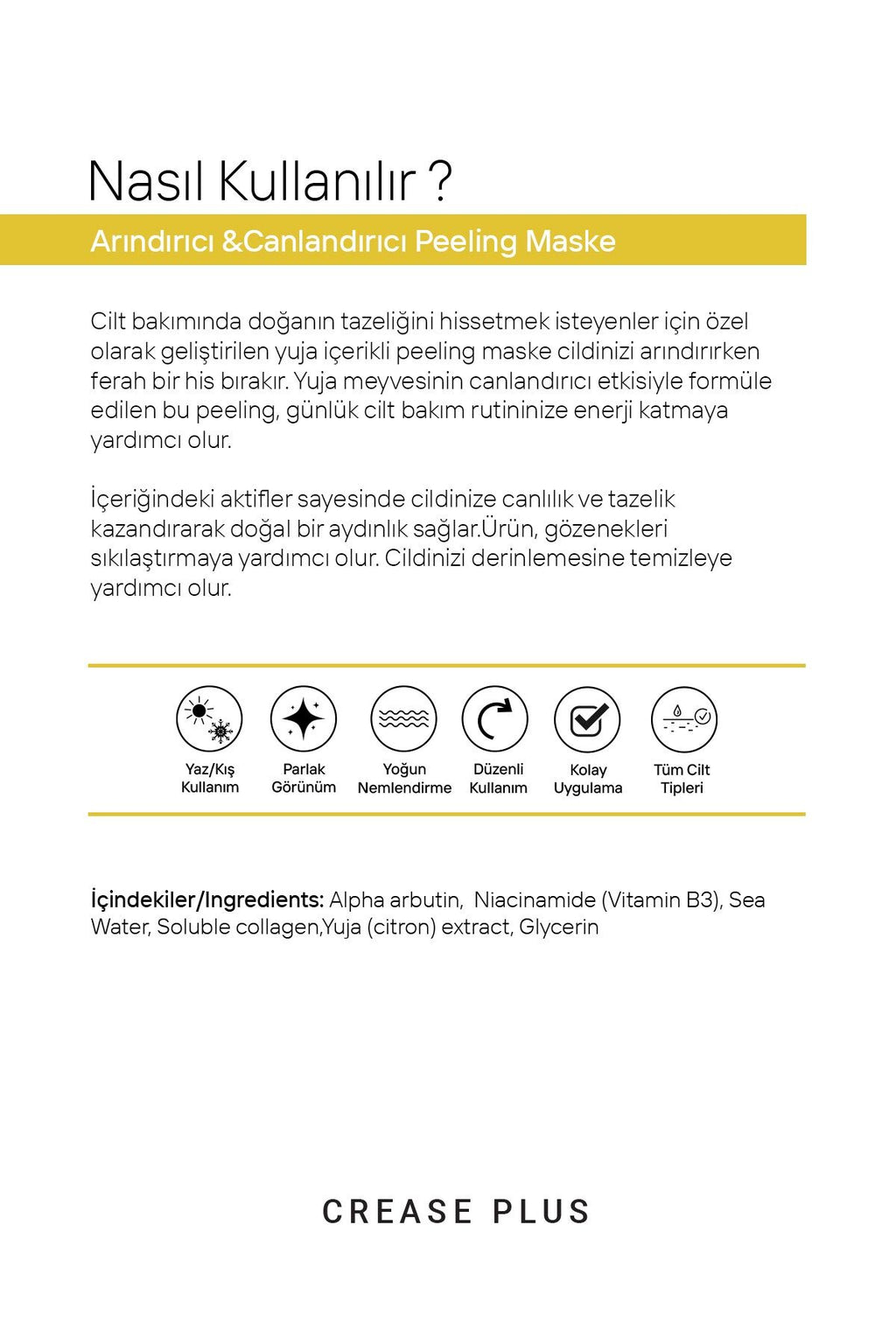 Yuja Arındırıcı Ve Canlandırıcı Peeling Maske 150 ml