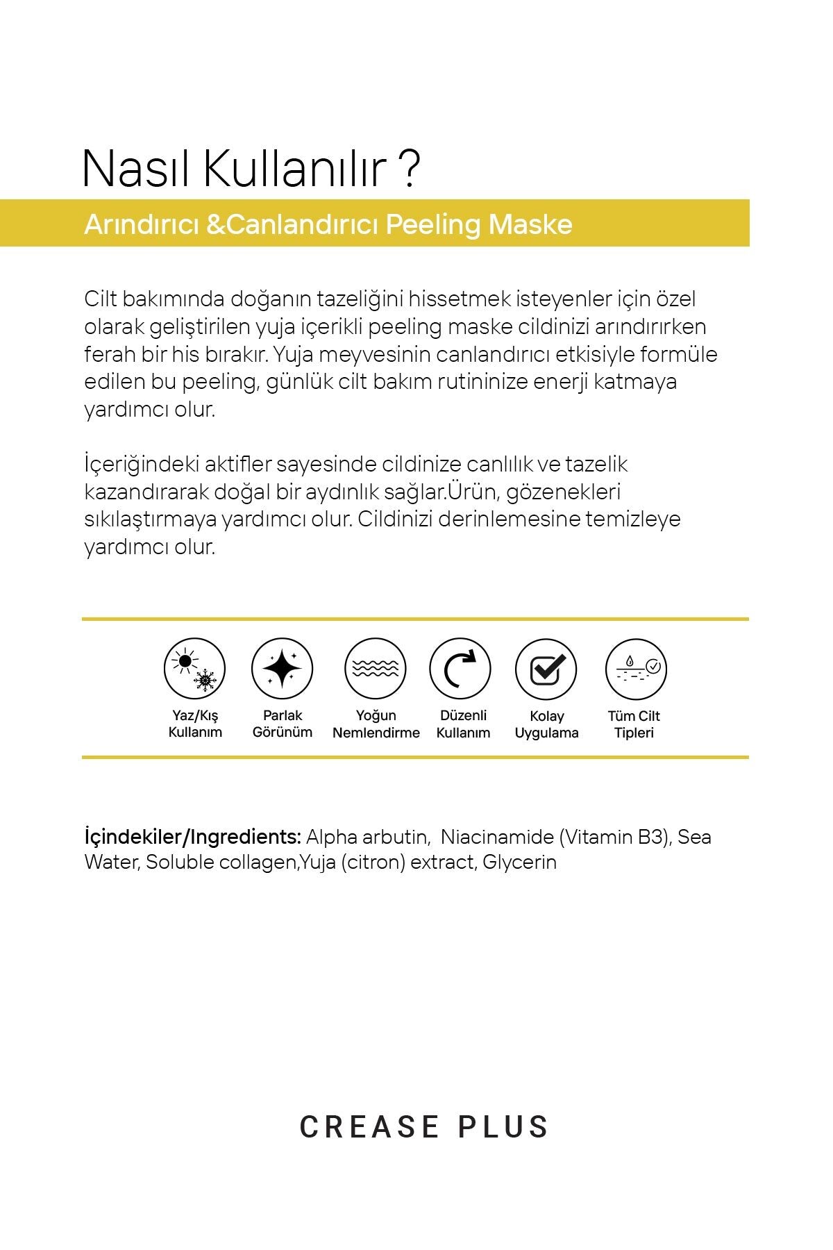 Yuja Arındırıcı Ve Canlandırıcı Peeling Maske 150 ml