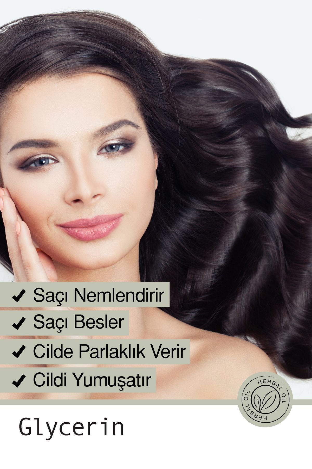 Saf Gliserin Yağı - Yoğun Nemlendirici Kuru Saç Ve Cilt Bakım Yağı 50 ml