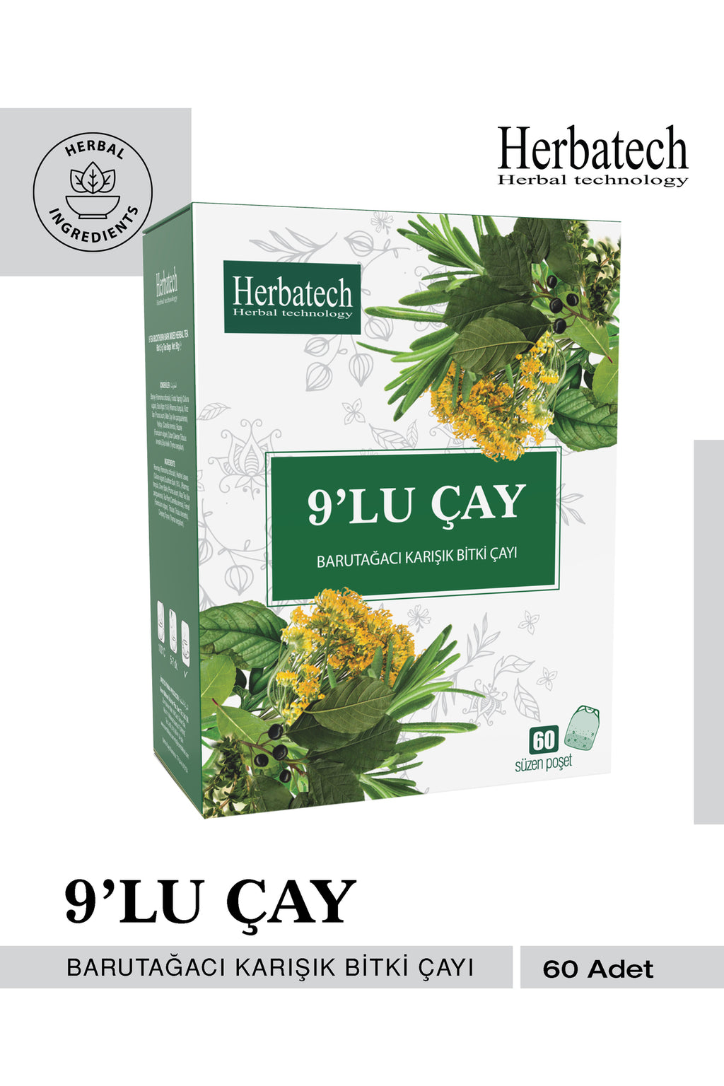 9'lu Barut Ağacı Karışımlı Bitkisel Çay 60x1.5 gr - Form Ve Detoks Destekleyici Çay